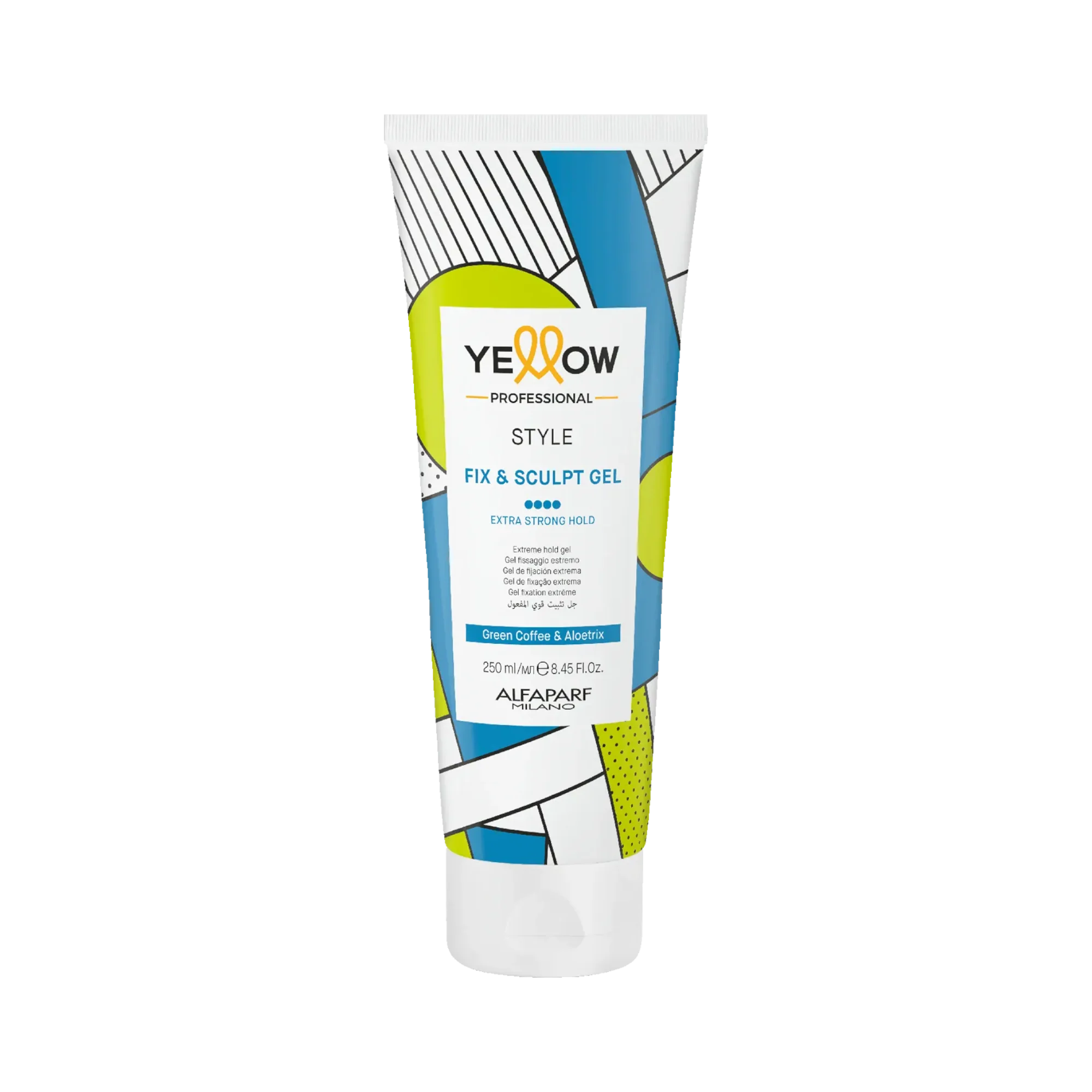 YELLOW PROFESSIONAL STYLE FIX & SCULPT Żel do stylizacji włosów z ekstremalnie mocnym utrwaleniem 250 ml