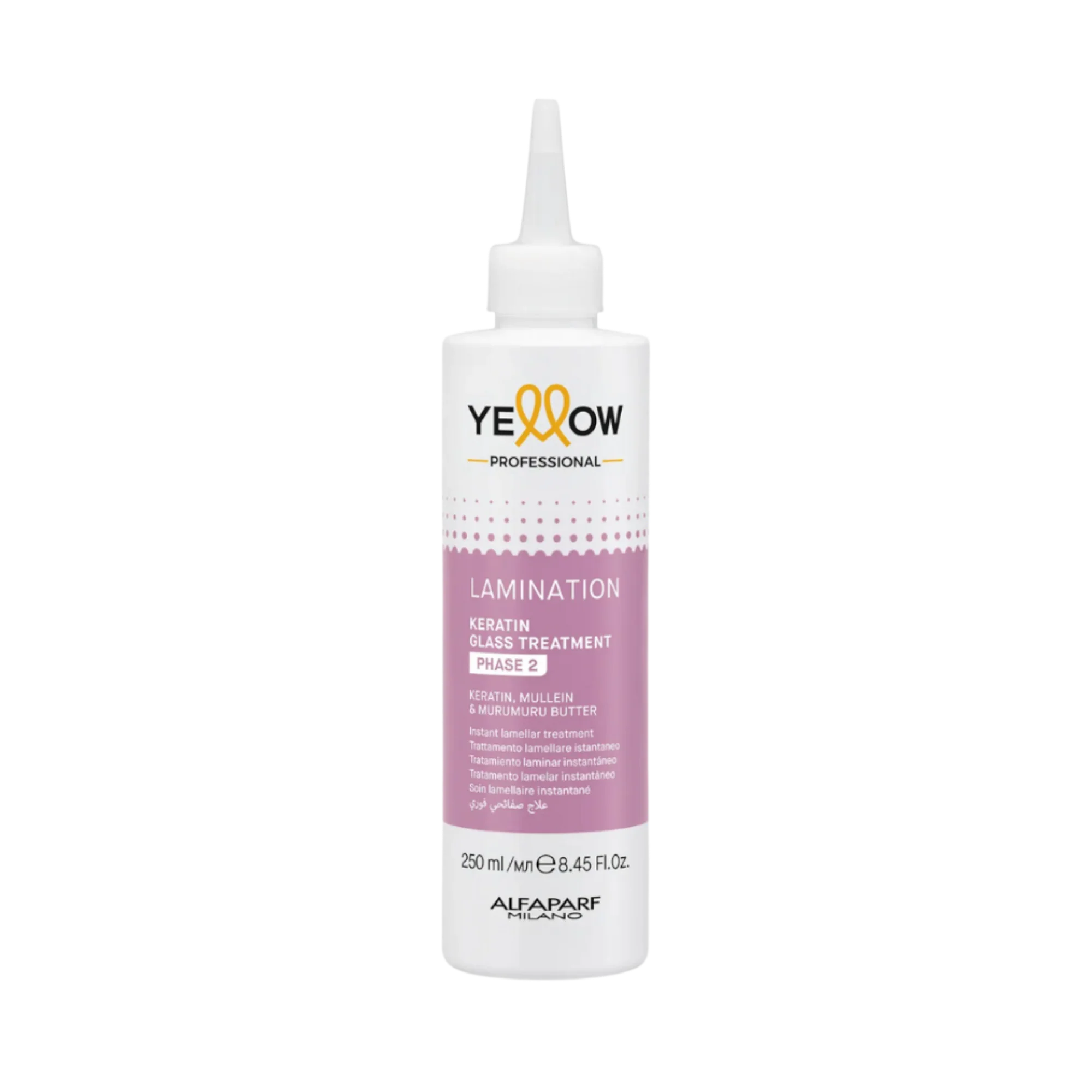 YELLOW PROFESSIONAL KERATIN GLASS PHASE 2 Aktywator laminacji włosów – Faza 2 250 ml