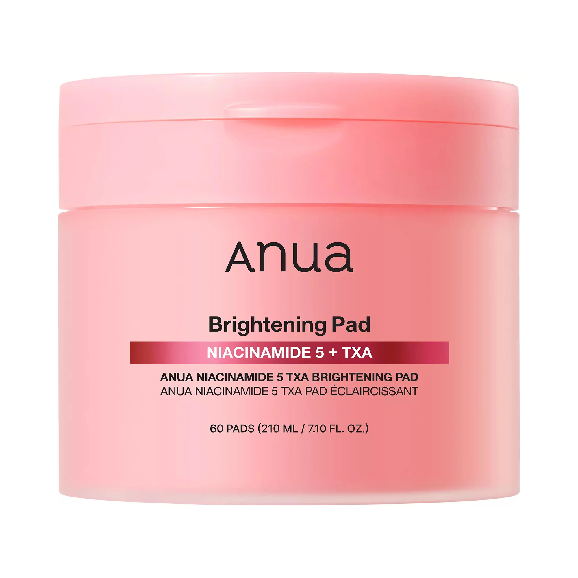 ANUA NIACINAMIDE 5 + TXA BRIGHTENING PAD Rozjaśniające płatki tonizujące z niacynamidem i kwasem traneksamowym (60 szt.) 210 ml