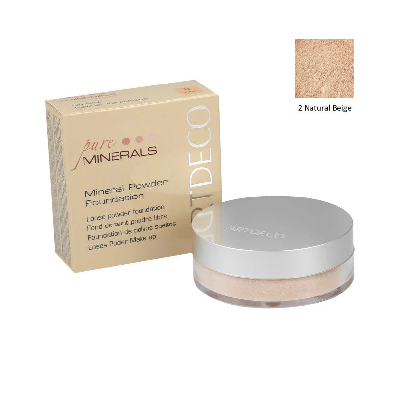 ARTDECO PURE MINERALS Podkład mineralny w pudrze 2 Natural Beige 15 g