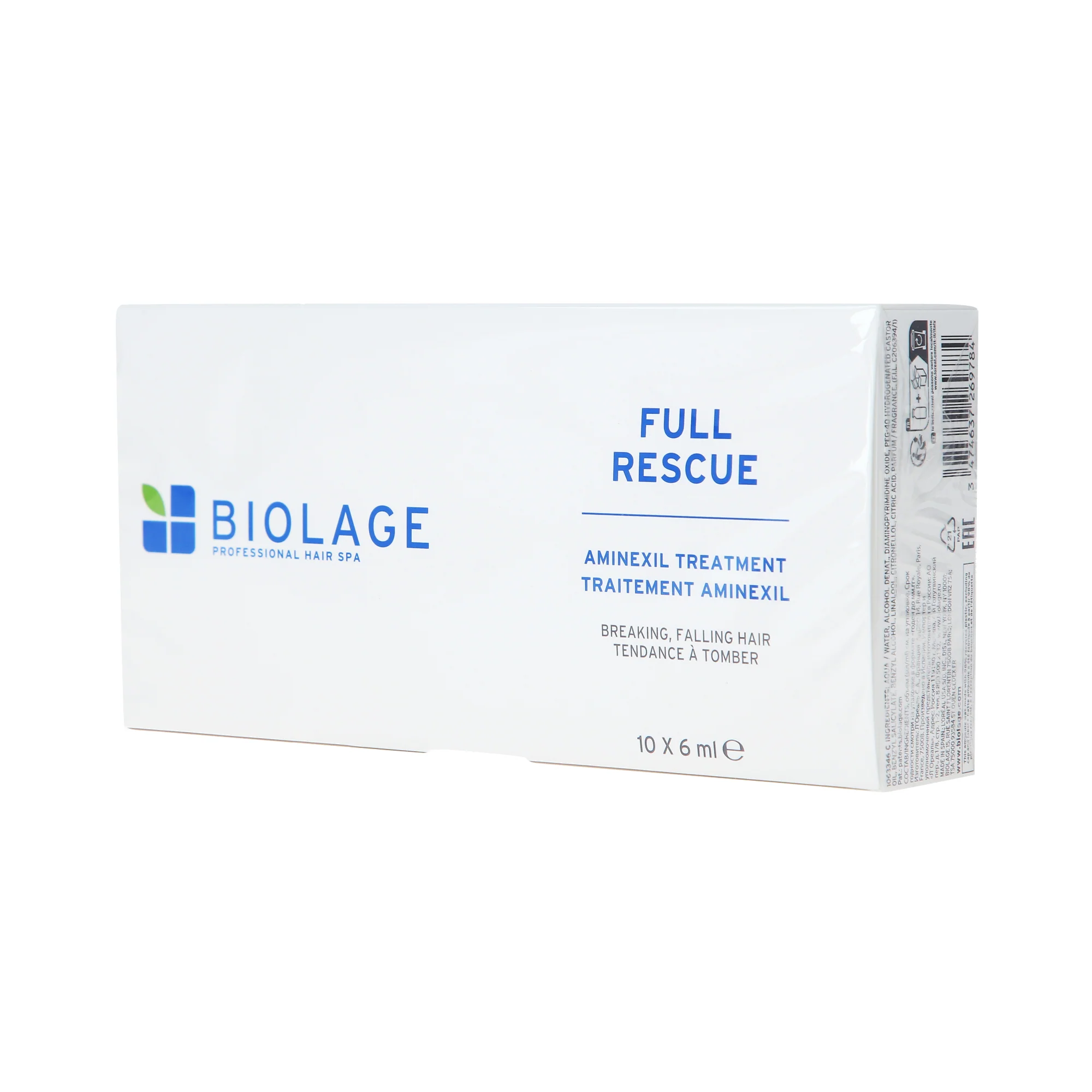 BIOLAGE FULL RESCUE AMINEXIL Wzmacniające ampułki przeciw wypadniu włosów 10 x 6 ml