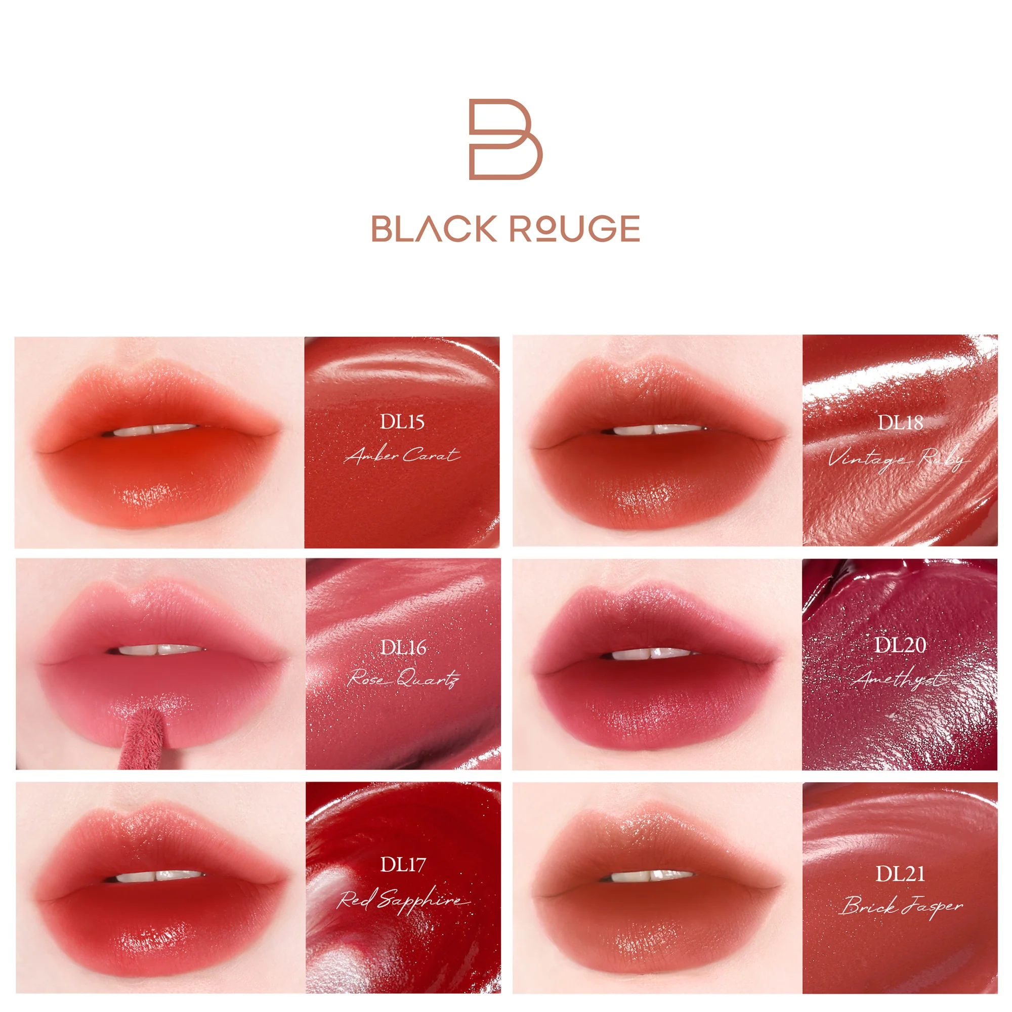 BLACK ROUGE DOUBLE LAYER JEWELRY Over Velvet Aksamitny tint do ust o podwójnej formule 4,1 g - Image 2