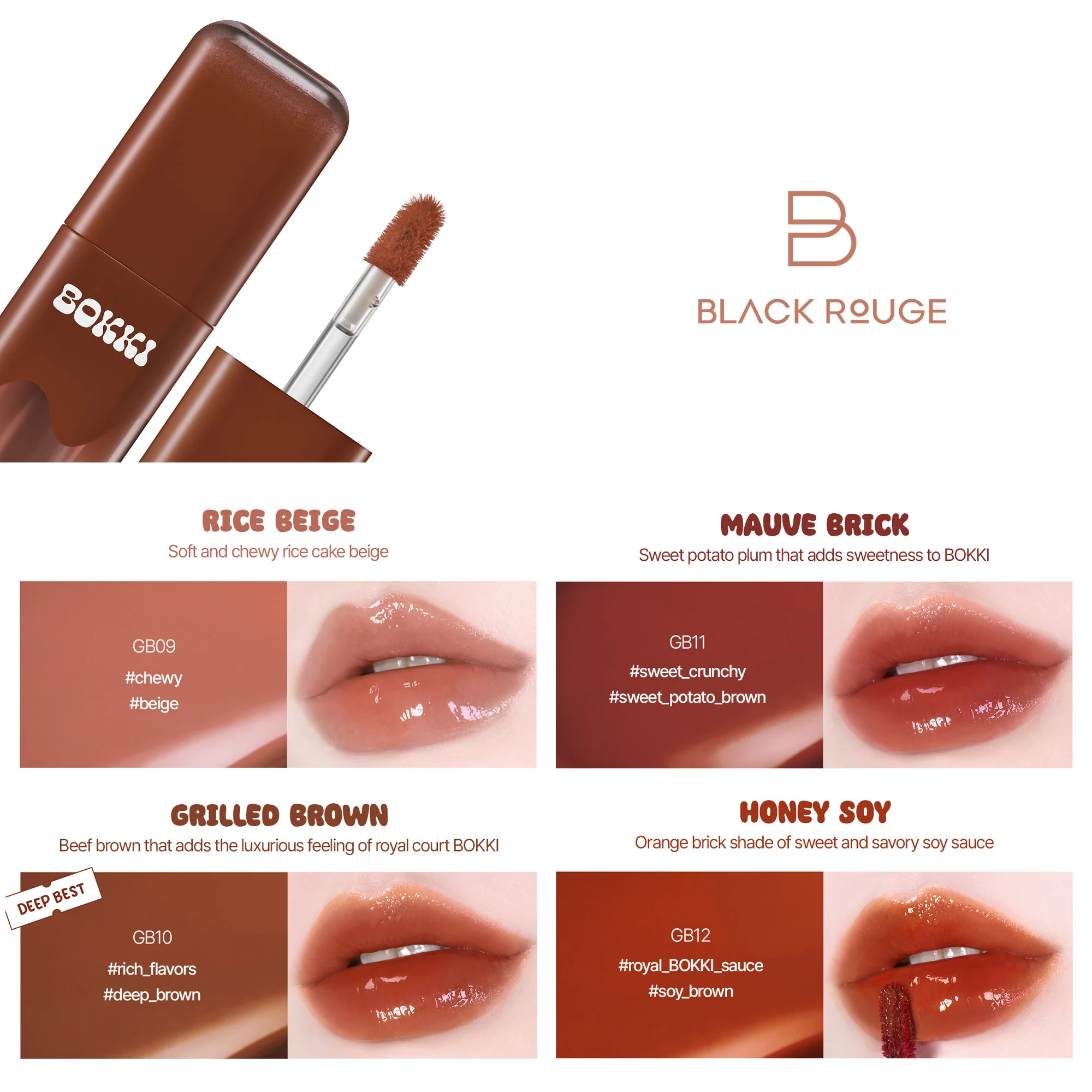 BLACK ROUGE GLOW BOKKI TINT Nabłyszczający tint do ust 4,85 g - Image 4