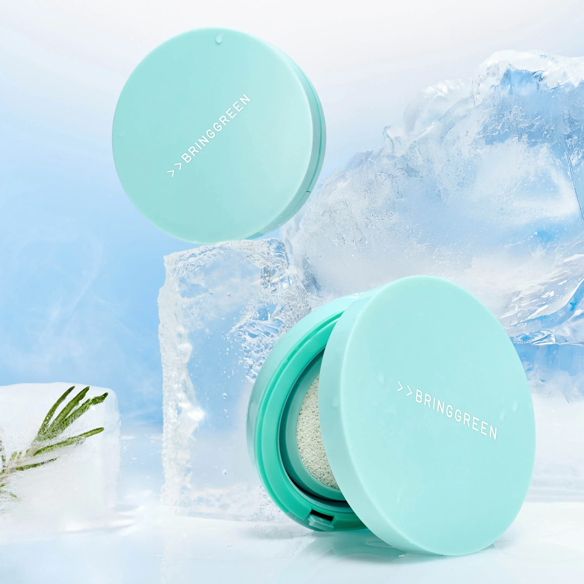 BRINGGREEN Tea Tree Cica Tone-up Sun Cushion SPF50 PA++++ – Mineralny cushion przeciwsłoneczny z efektem tone-up 15 g - Image 4
