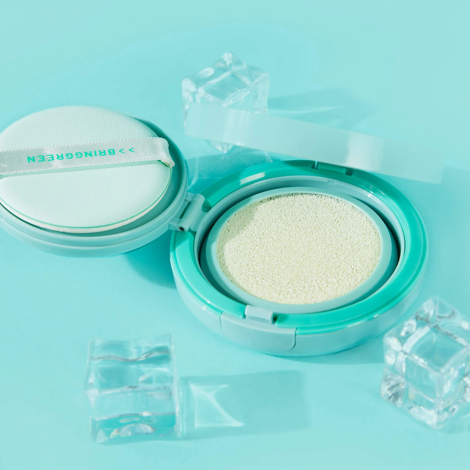 BRINGGREEN Tea Tree Cica Tone-up Sun Cushion SPF50 PA++++ – Mineralny cushion przeciwsłoneczny z efektem tone-up 15 g - Image 5