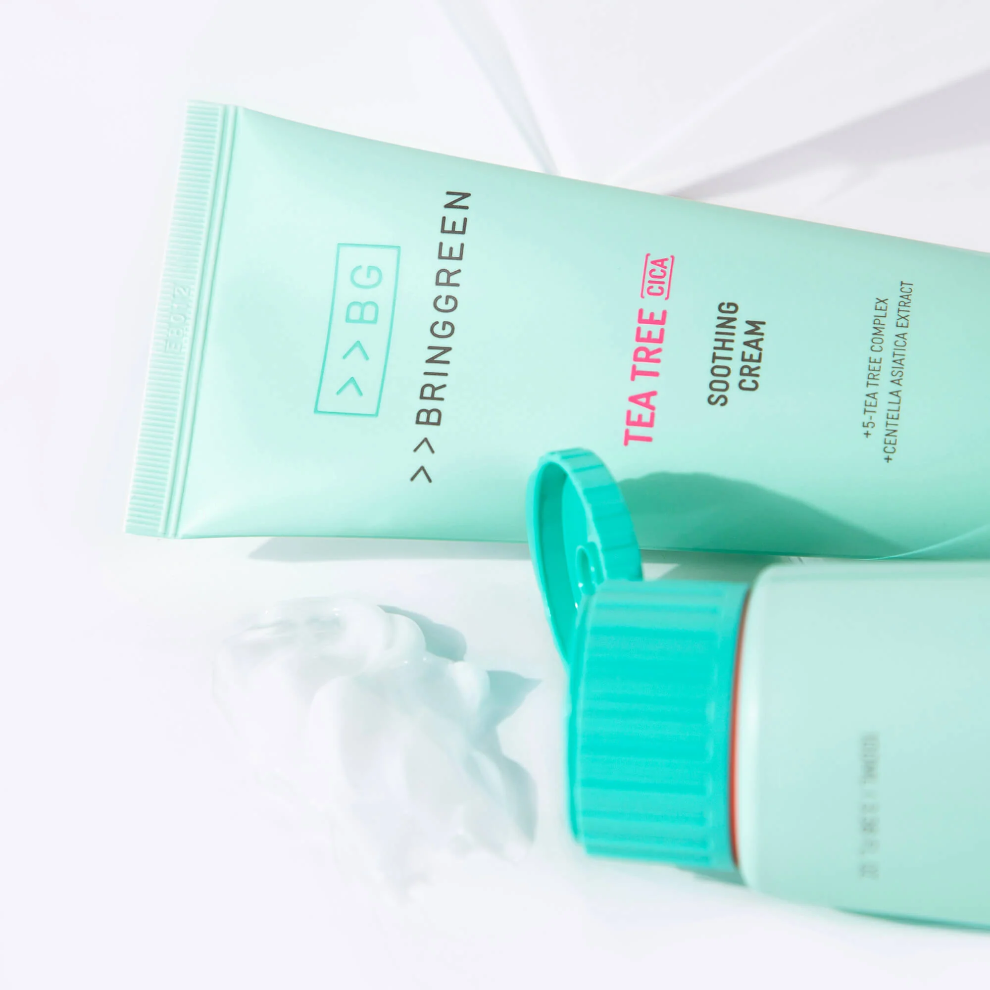 BRINGGREEN Tea Tree Cica Soothing Cream Plus – Kojący krem do twarzy z drzewem herbacianym i cica 100 ml - Image 6