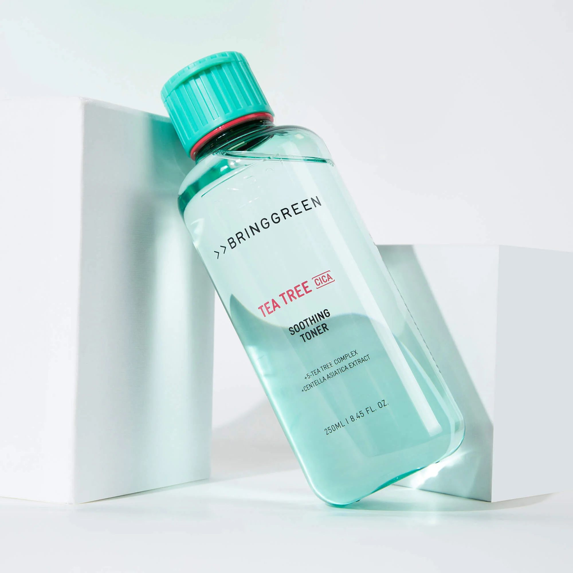 BRINGGREEN Tea Tree Cica Soothing Toner – Kojący tonik do twarzy z drzewem herbacianym i cica 250 ml - Image 4