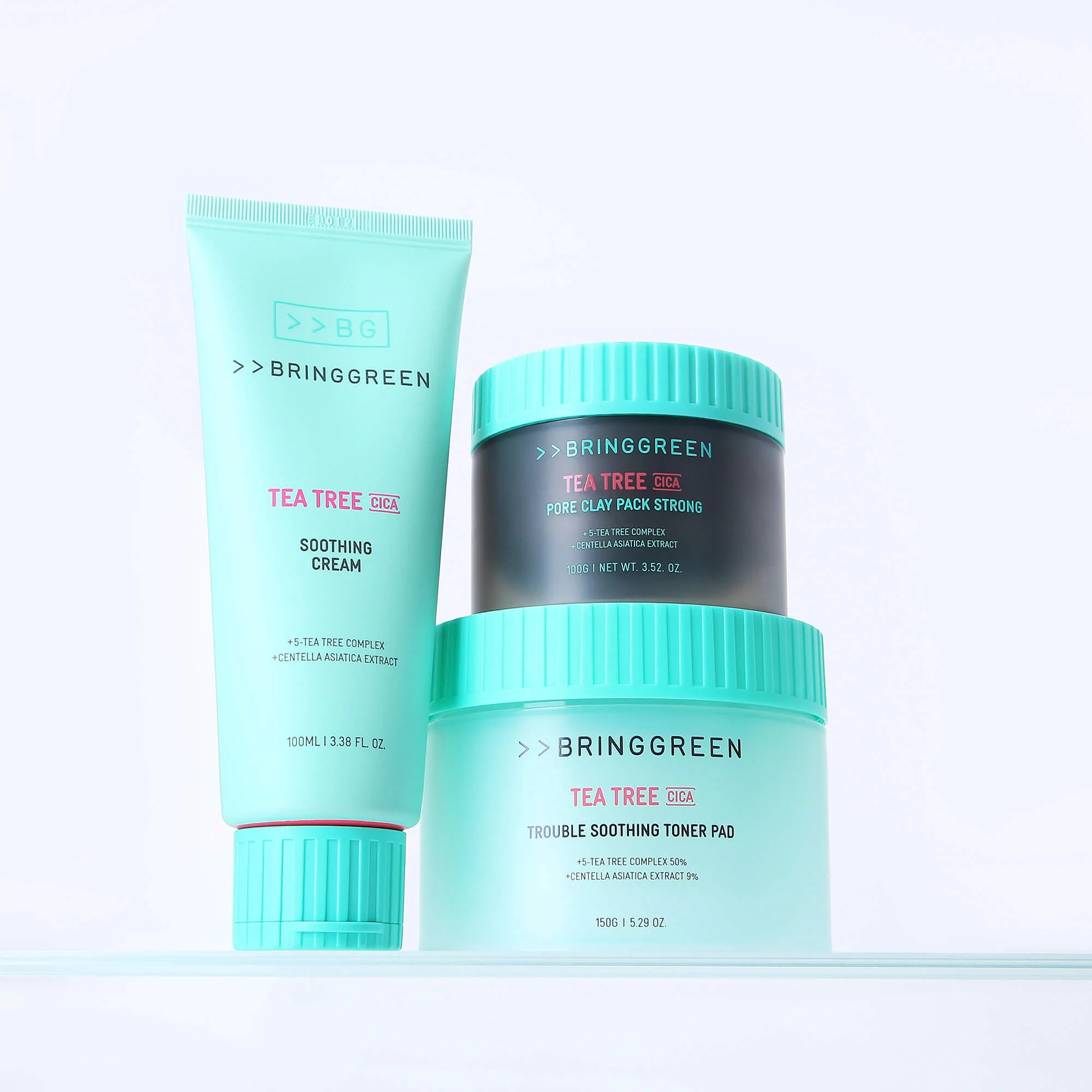 BRINGGREEN Tea Tree Cica Trouble Soothing Toner Pad – Kojące płatki tonizujące z drzewem herbacianym i cica, 90 szt. - Image 7