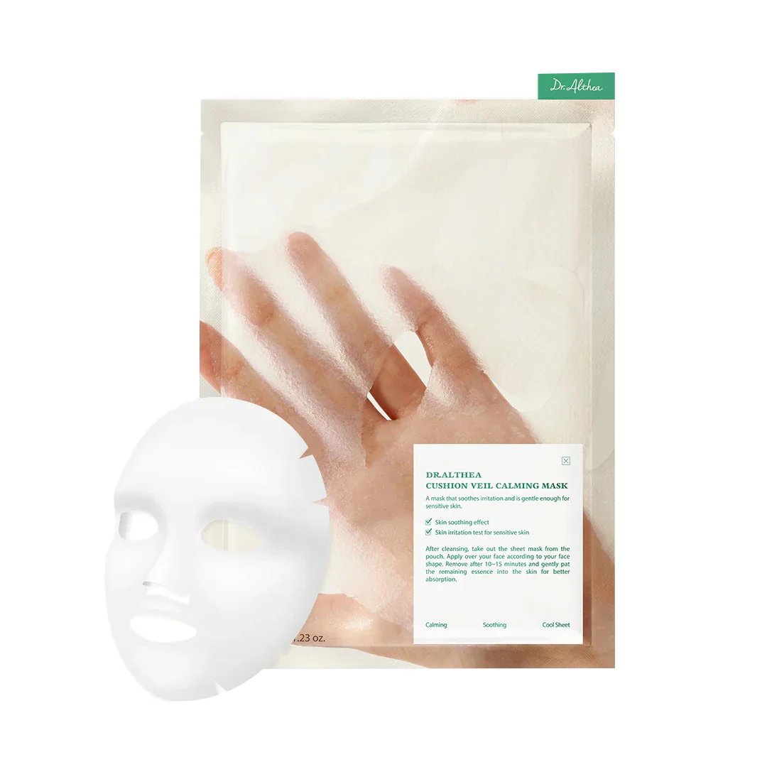 DR. ALTHEA CUSHION VEIL CALMING Maska w płachcie o właściwościach kojących i chłodzących (4 szt.) 140 g