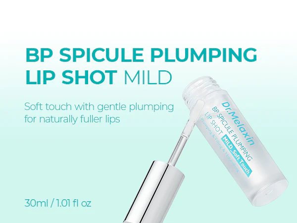 DR.MELAXIN BIO-SPICULE BP SPICULE PLUMPING LIP SHOT MILD Nawilżający błyszczyk do ust z delikatnym efektem powiększenia 4 ml - Image 14