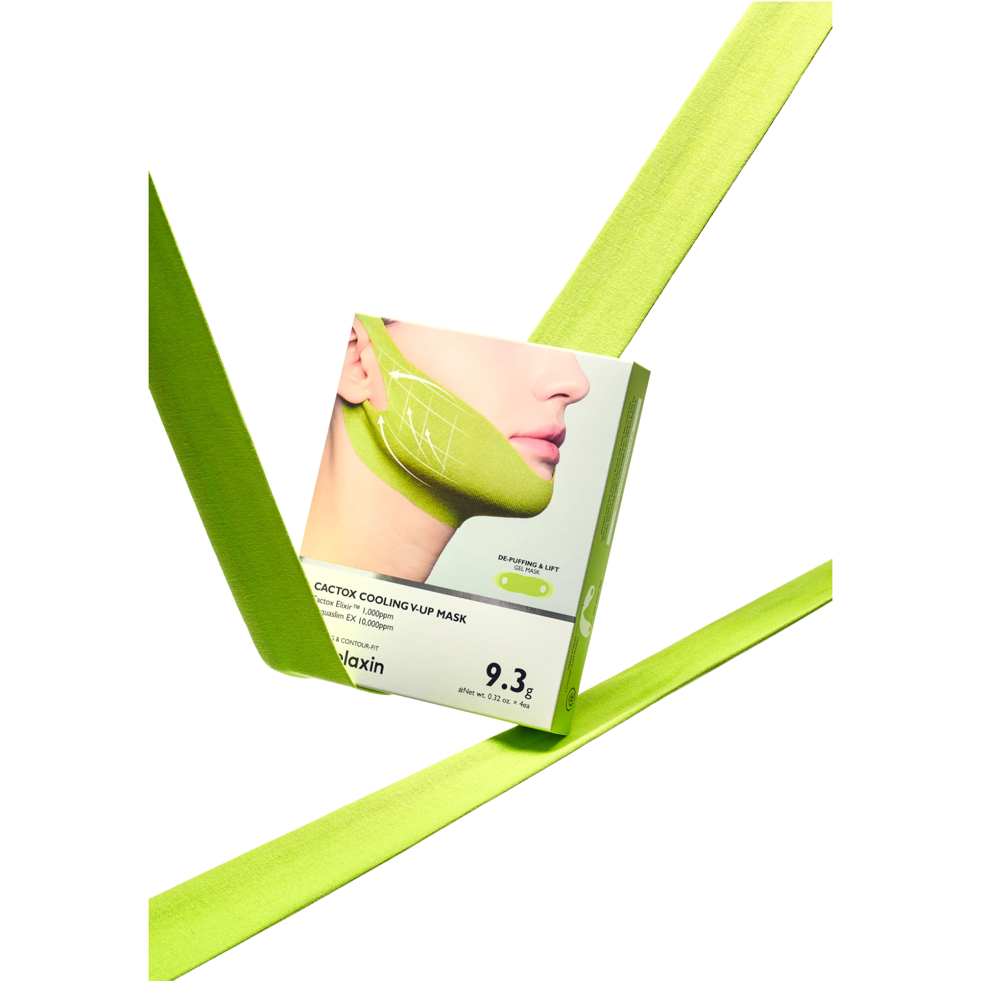 DR.MELAXIN CACTOX COOLING V-UP MASK Chłodząca maska modelująca na linię żuchwy 4 szt. / 9,3 g - Image 5