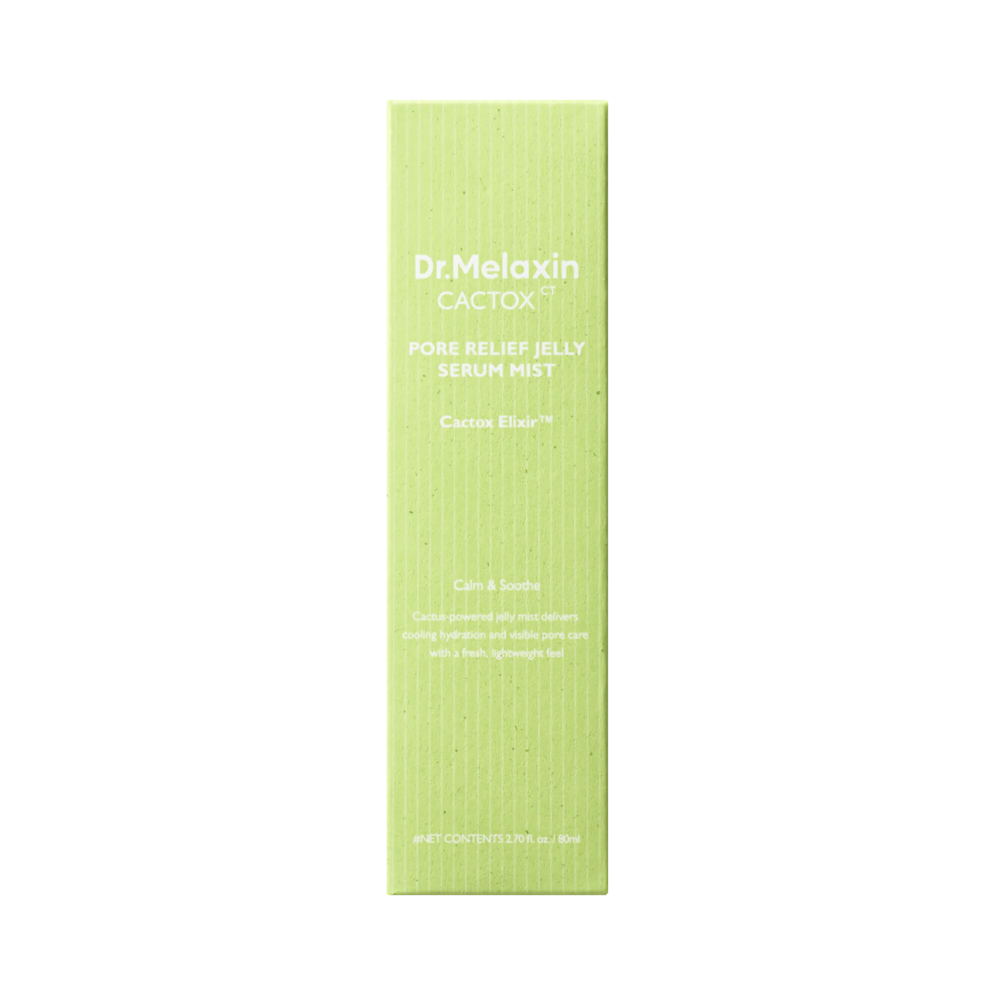 DR.MELAXIN CACTOXCT RELIEF JELLY SERUM MIST Chłodząca mgiełka-serum do twarzy 80 ml - Image 2