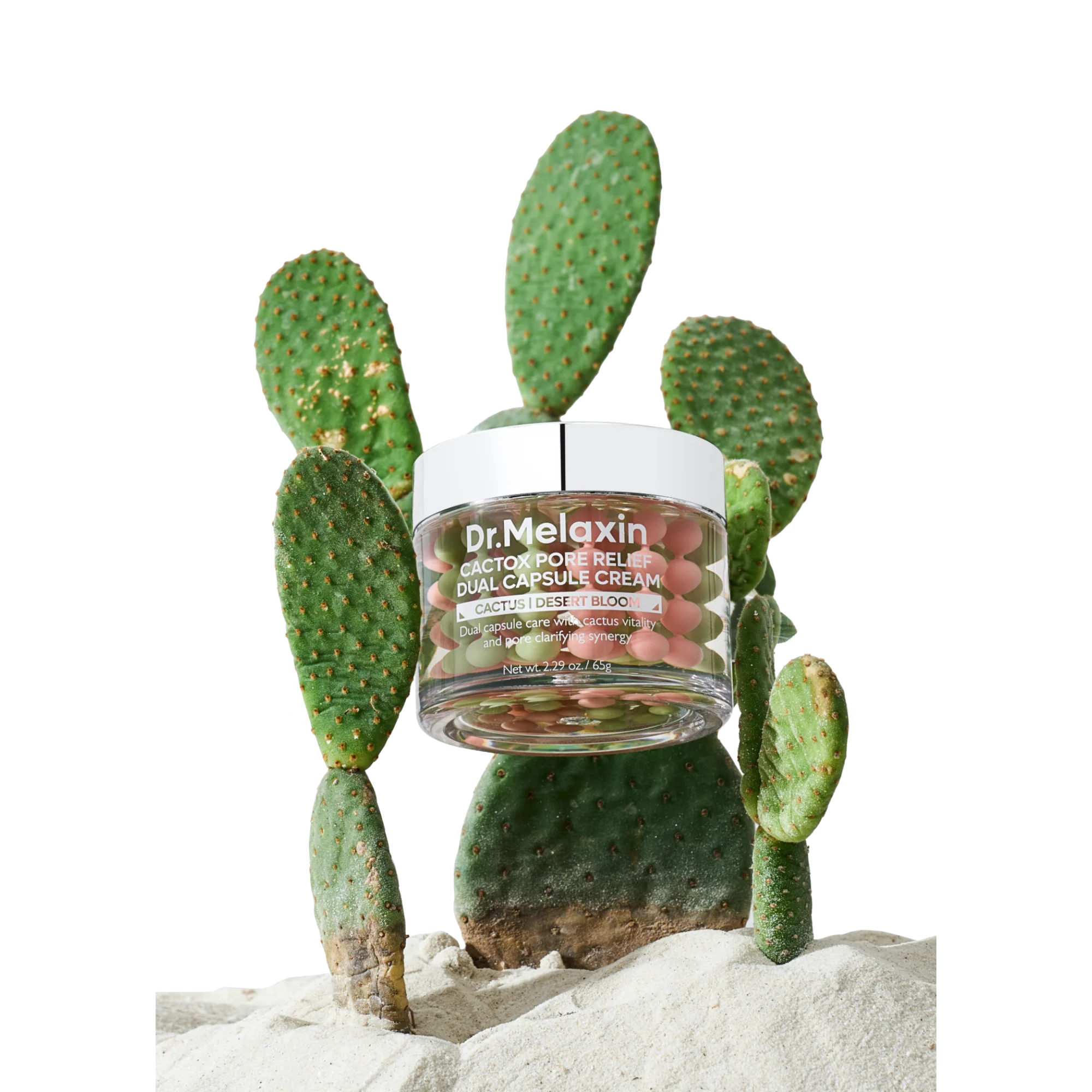 DR.MELAXIN CACTOX PORE RELIEF DUAL CAPSULE CREAM Nawilżająco-wygładzający krem w kapsułkach 65 g - Image 5
