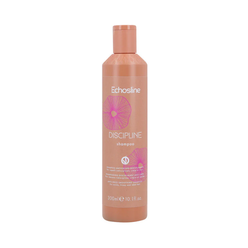 ECHOSLINE DISCIPLINE ANTI-FRIZZ Wegański dyscyplinujący szampon przeciwdziałający puszeniu 300 ml