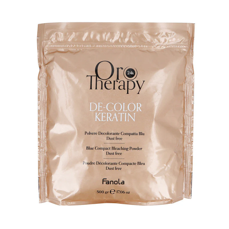 FANOLA ORO THERAPY DE-COLOR 24K Niebieski rozjaśniacz z keratyną 500 g