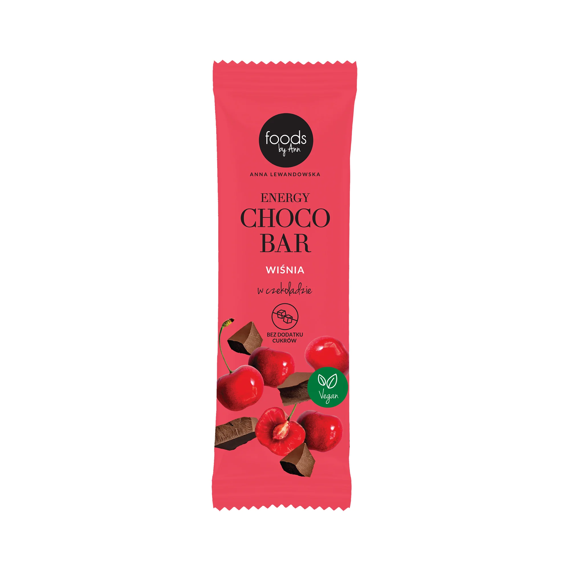 FOODS BY ANN Baton energetyczny w czekoladzie, Wiśnia 35 g