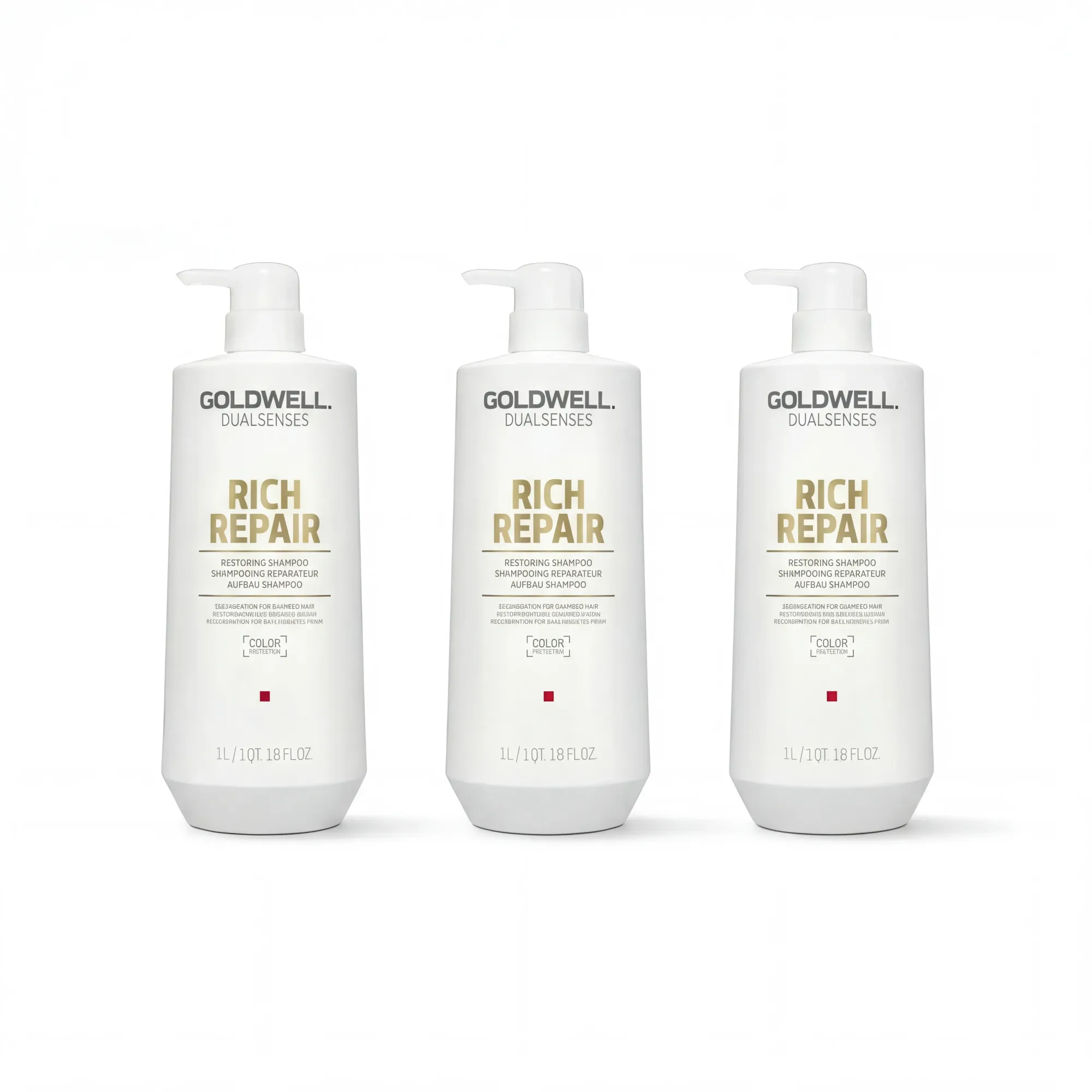 GOLDWELL DUALSENSES RICH REPAIR Szampon odbudowujący do włosów zniszczonych 1000 ml - MULTIPAKI