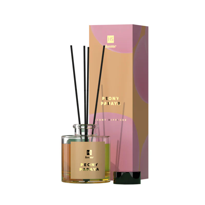 HISKIN HOME Dyfuzor zapachowy do wnętrz Peonia & Papaja 90 ml