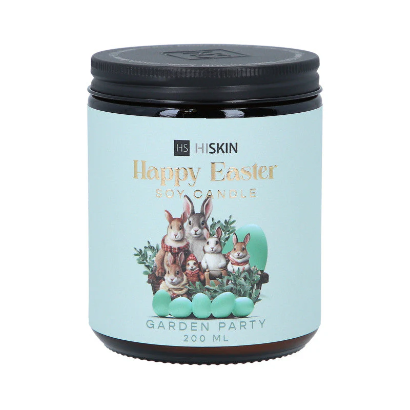 HISKIN HOME HAPPY EASTER Świeca sojowa o zapachu Garden Party 200 ml