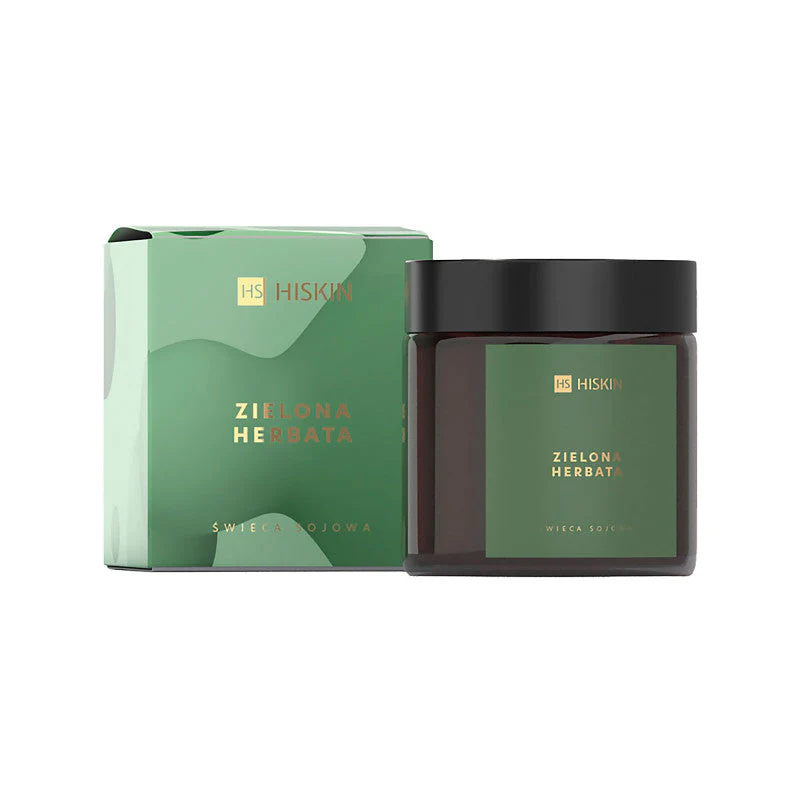 HISKIN HOME Świeca sojowa o zapachu zielonej herbaty 100 ml