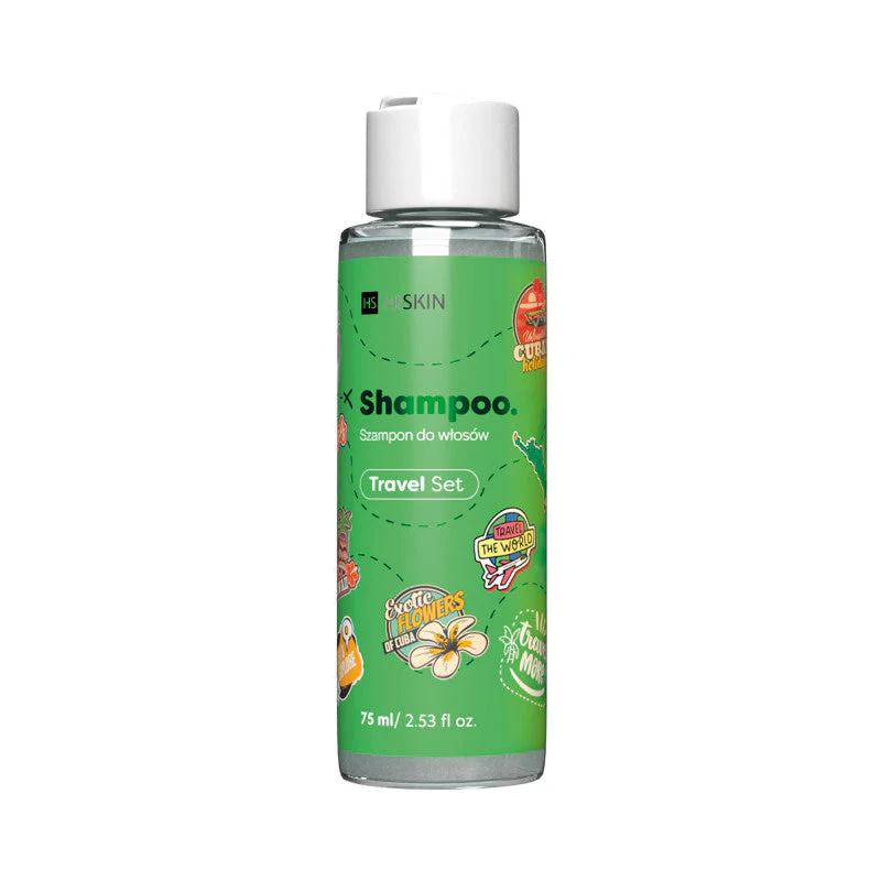 HISKIN TRAVEL SET Szampon do włosów o zapachu egzotycznych kwiatów 75 ml