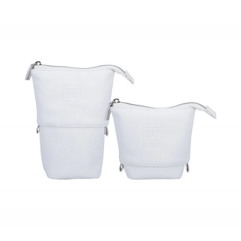ilū basic Zestaw 10 pędzli do makijażu + etui, Biały - Image 3