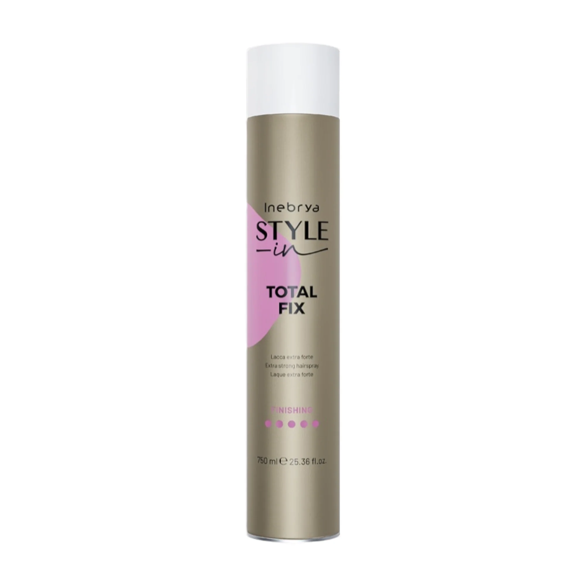 INEBRYA STYLE-IN TOTAL FIX Lakier do włosów o bardzo mocnym utrwaleniu 750 ml