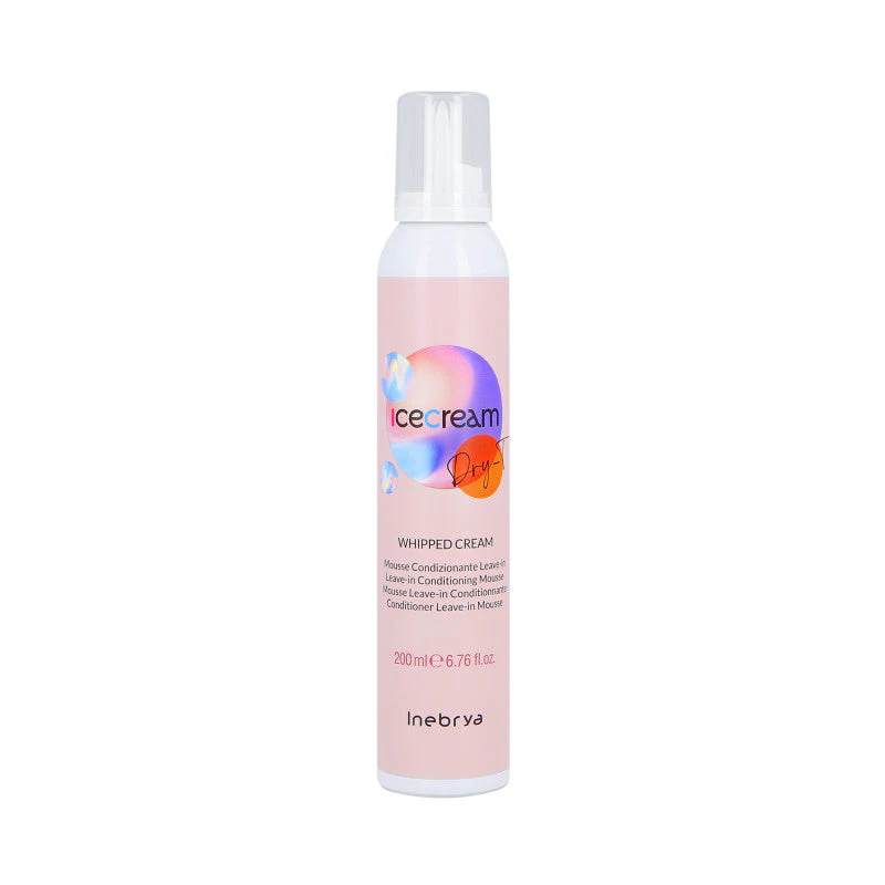 INEBRYA ICE CREAM DRY-T Odżywka do włosów suchych i zniszczonych w formie pianki 200 ml