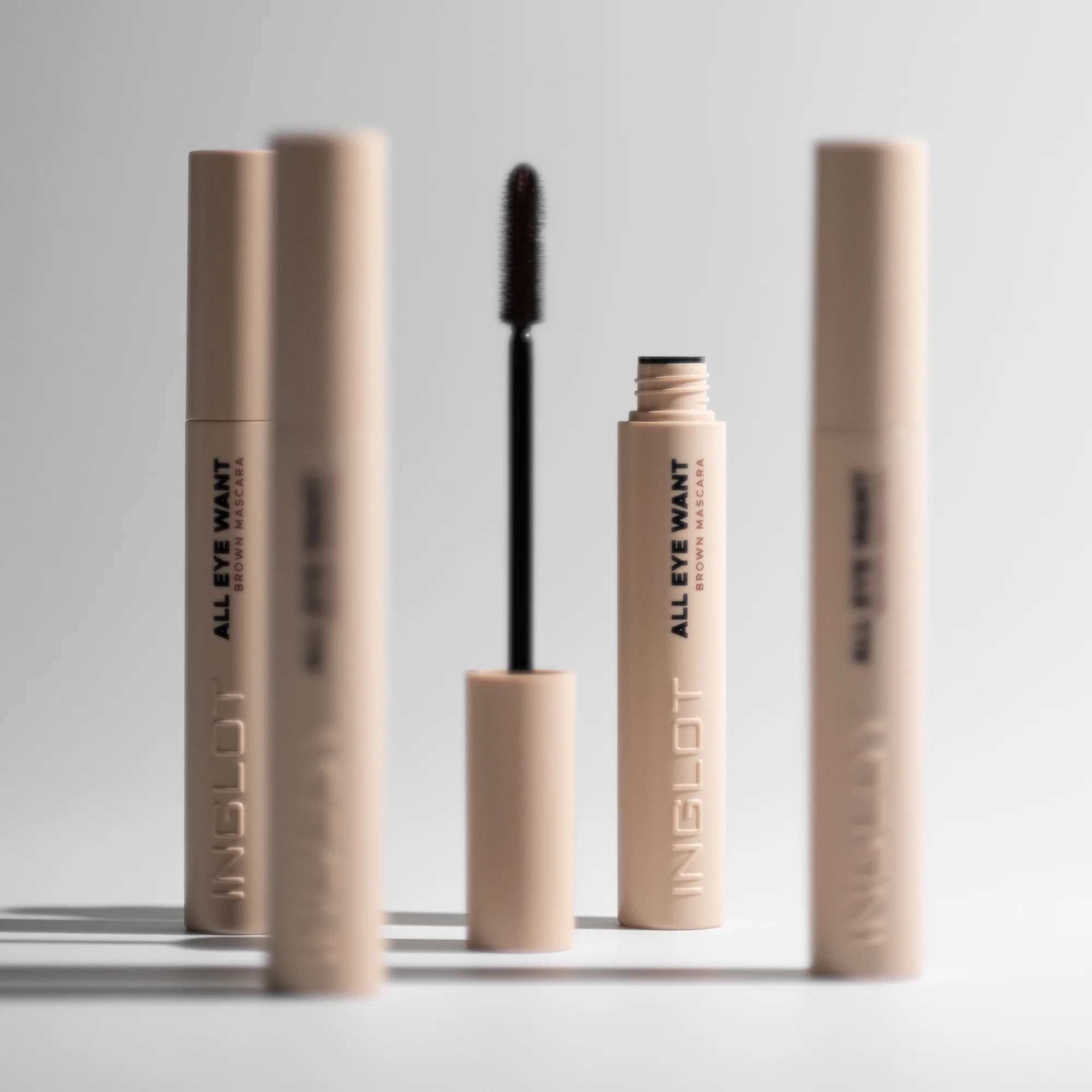 INGLOT ALL EYE WANT Brązowy tusz do rzęs 5 ml - Image 7