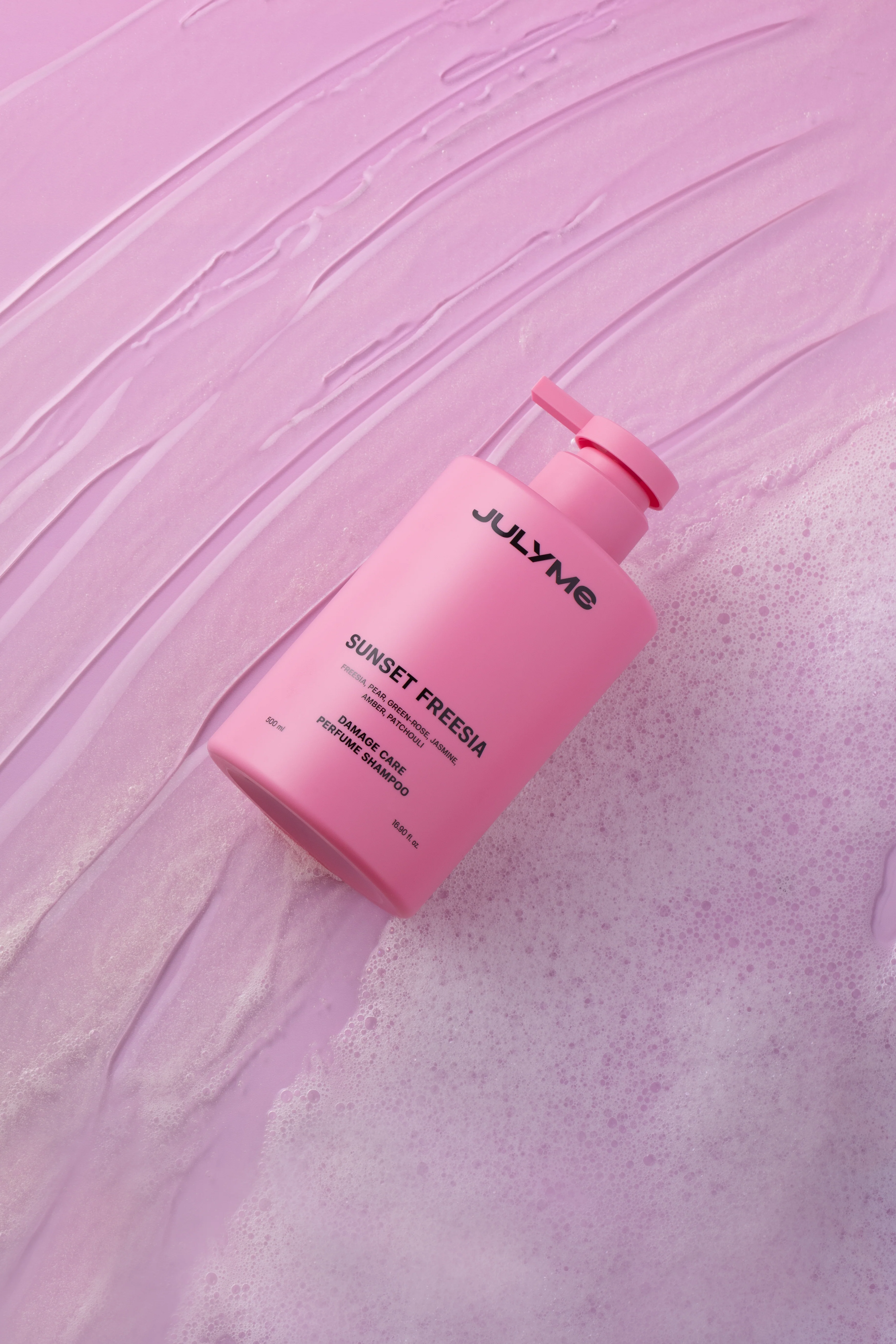JULYME DAMAGE CARE PERFUME SHAMPOO SUNSET FREESIA Perfumowany szampon regenerujący 500 ml - Image 2