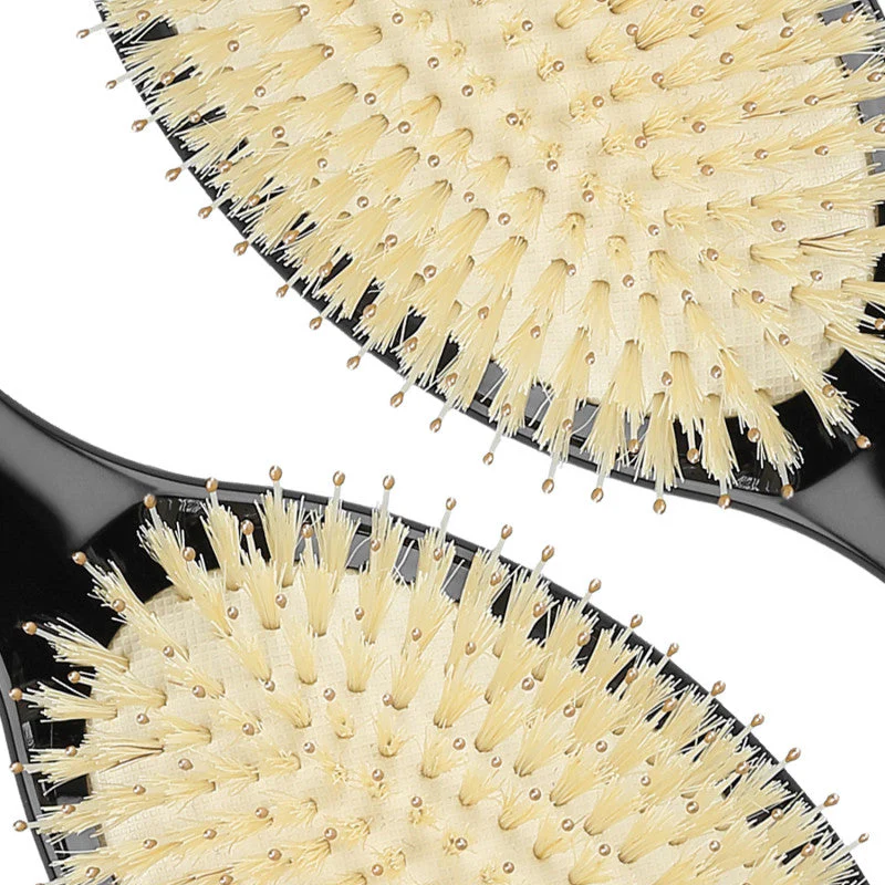 KASHŌKI Smooth White Detangler Szczotka z białym włosiem dzika, Oval - Image 3