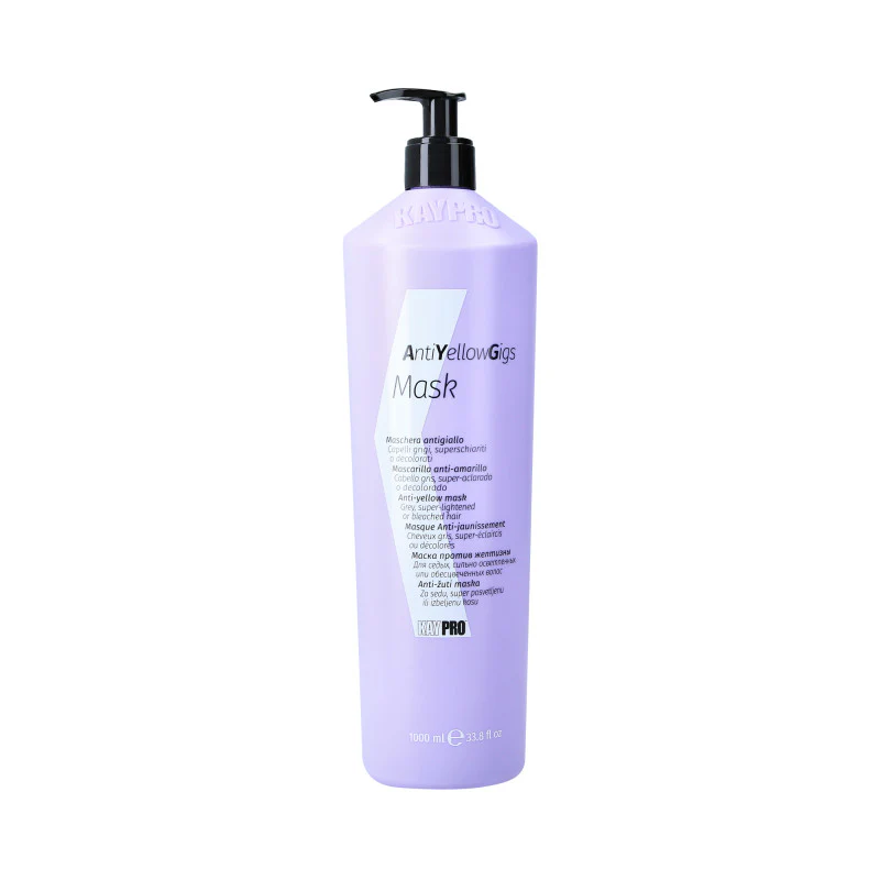 KAYPRO ANTI YELLOW GIGS Fioletowa maska do włosów blond i siwych 1000 ml