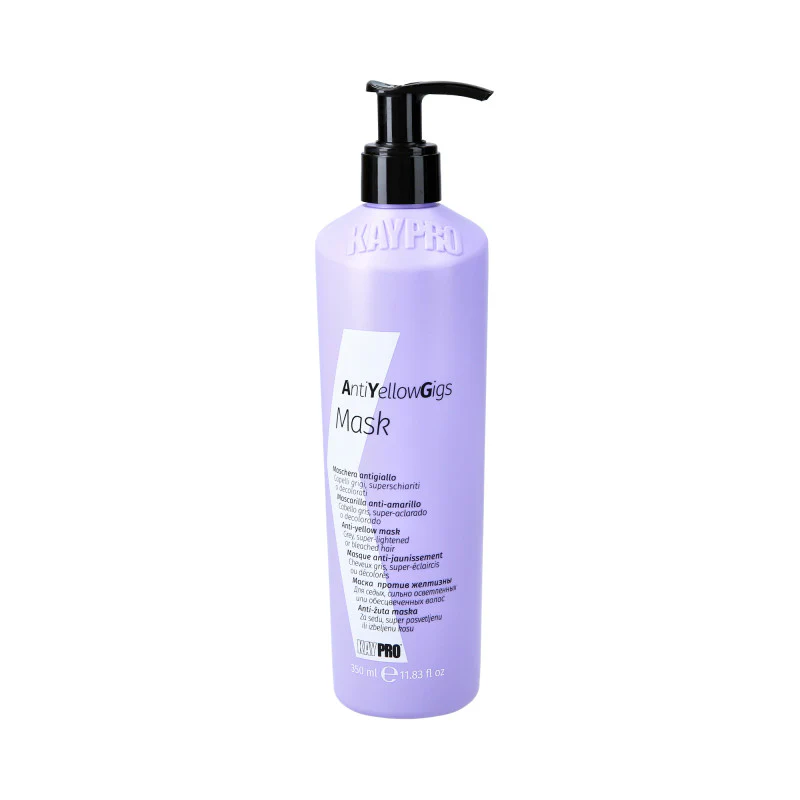 KAYPRO ANTI YELLOW GIGS Fioletowa maska do włosów blond i siwych 350 ml