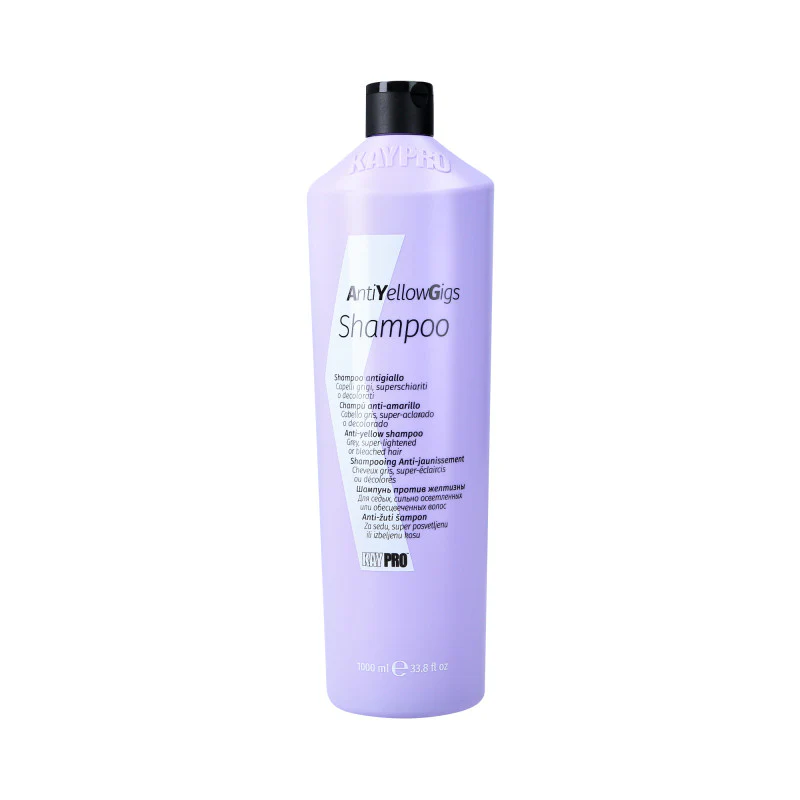 KAYPRO ANTI YELLOW GIGS Fioletowy szampon do włosów blond i siwych 1000 ml