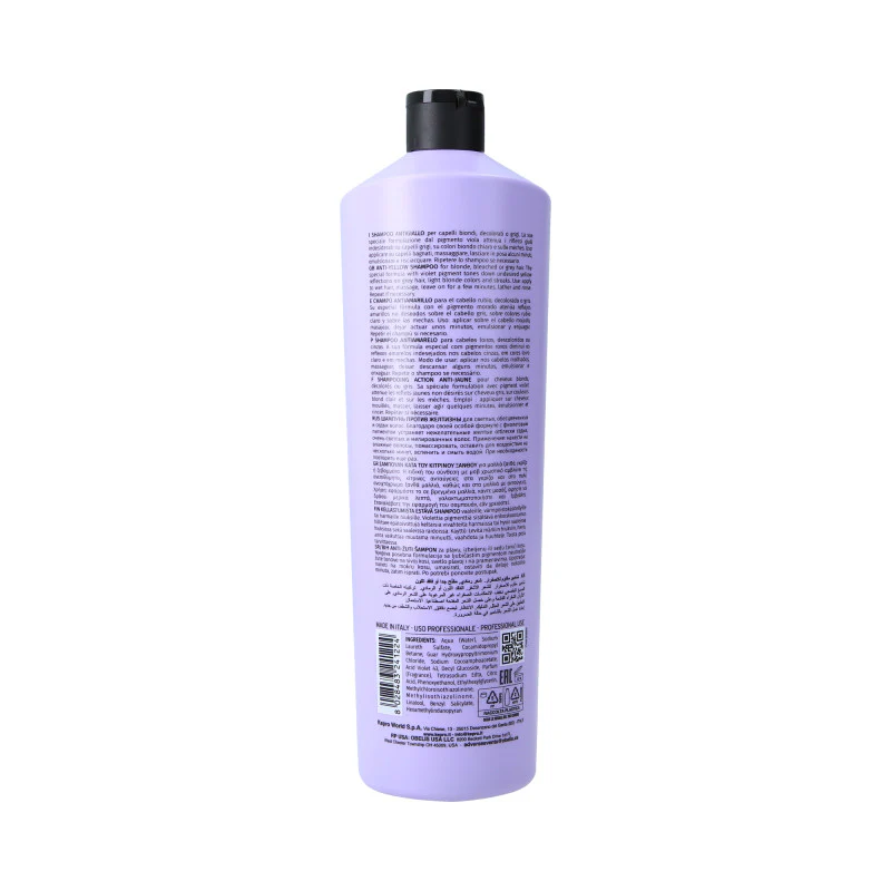 KAYPRO ANTI YELLOW GIGS Fioletowy szampon do włosów blond i siwych 1000 ml - Image 2
