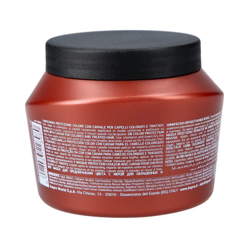 KAYPRO CAVIAR SUPREME Maska do włosów farbowanych przedłużająca intensywność koloru 500 ml - Image 2
