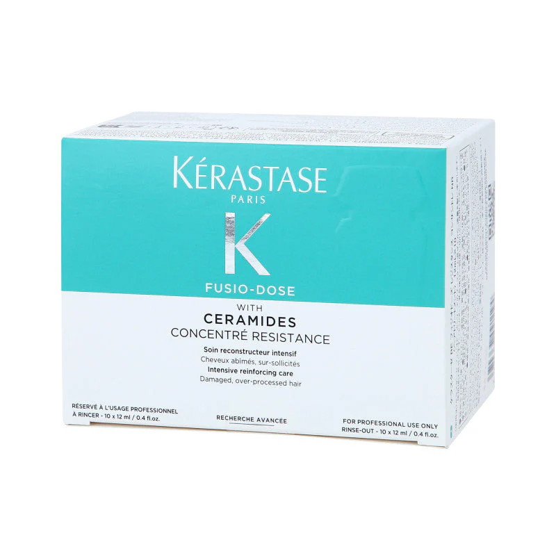 KÉRASTASE FUSIO-DOSE CONCENTRE RESISTANCE CERAMIDES Ampułki do włosów zniszczonych 10 x 12 ml - Image 2