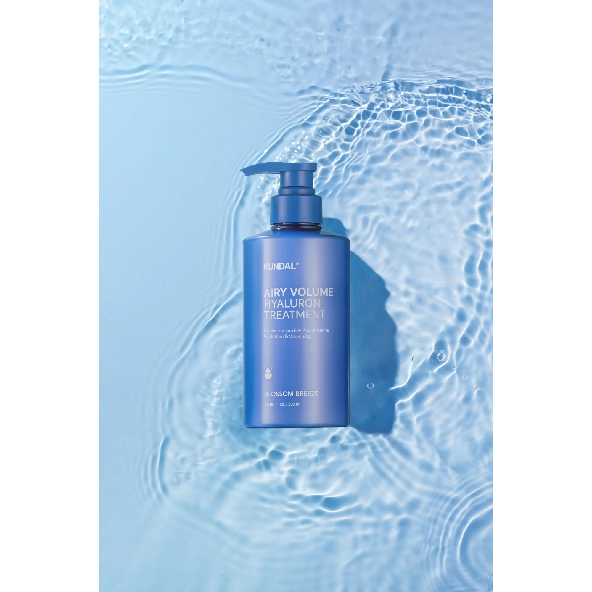 KUNDAL AIRY VOLUME HYALURON Nawilżająca odżywka do włosów zwiększająca objętość Blossom Breeze 500 ml - Image 3