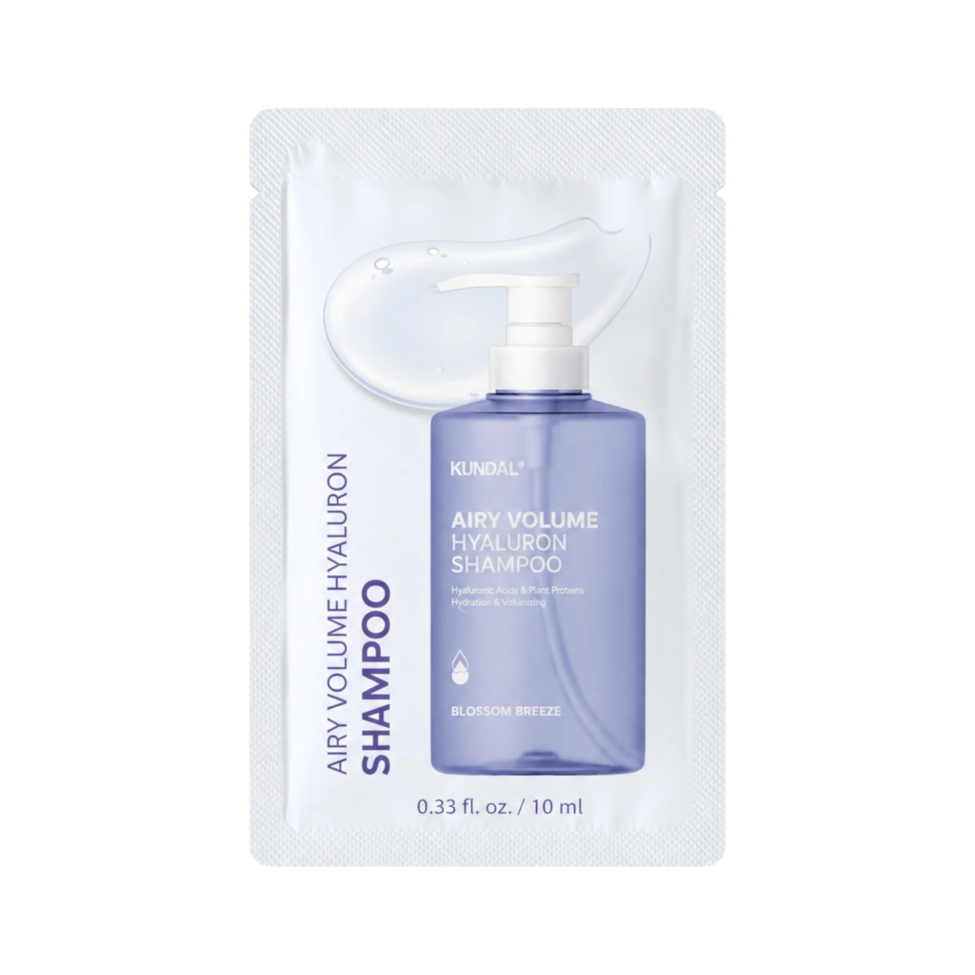 KUNDAL AIRY VOLUME Zestaw saszetek do pielęgnacji włosów zwiększający objętość Blossom Breeze 30 x 10 ml - Image 4