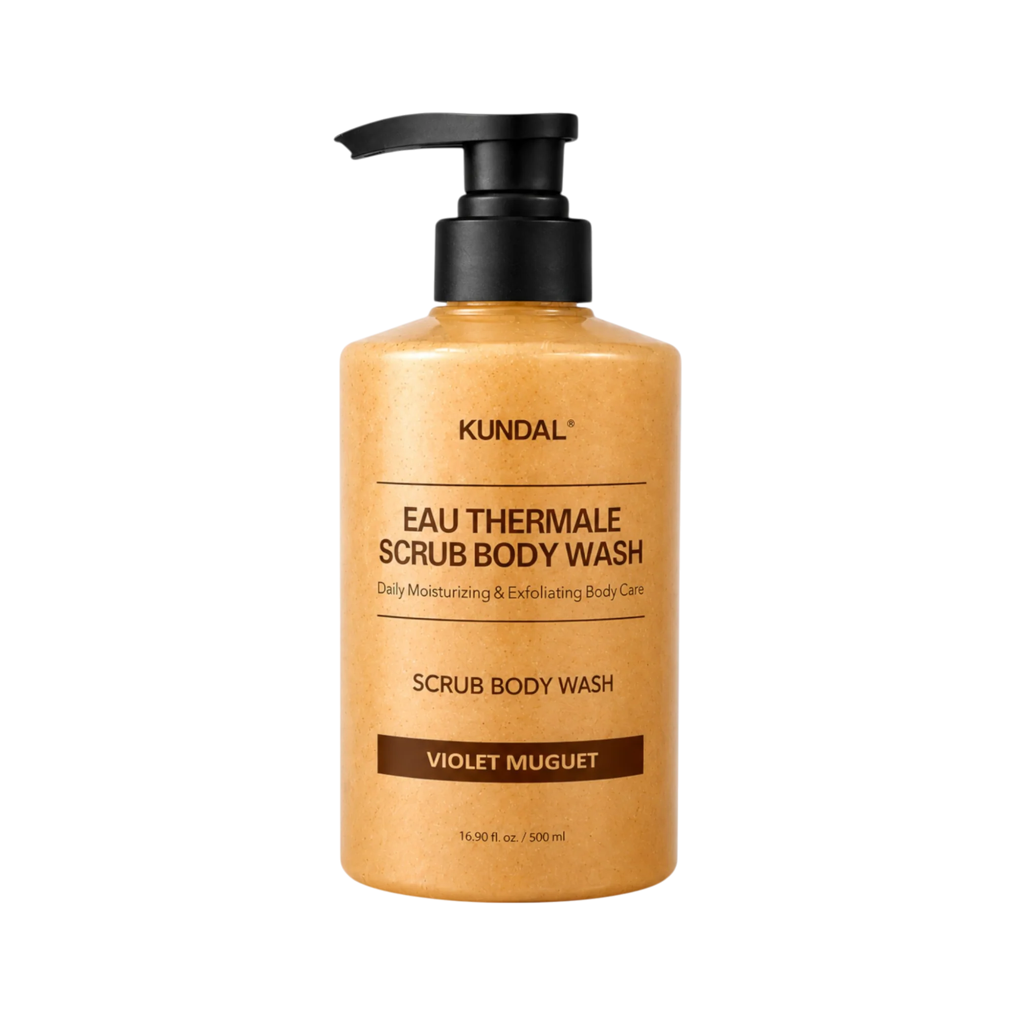 KUNDAL EAU THERMALE SCRUB BODY WASH Peelingujący żel pod prysznic Violet Muguet 500 ml