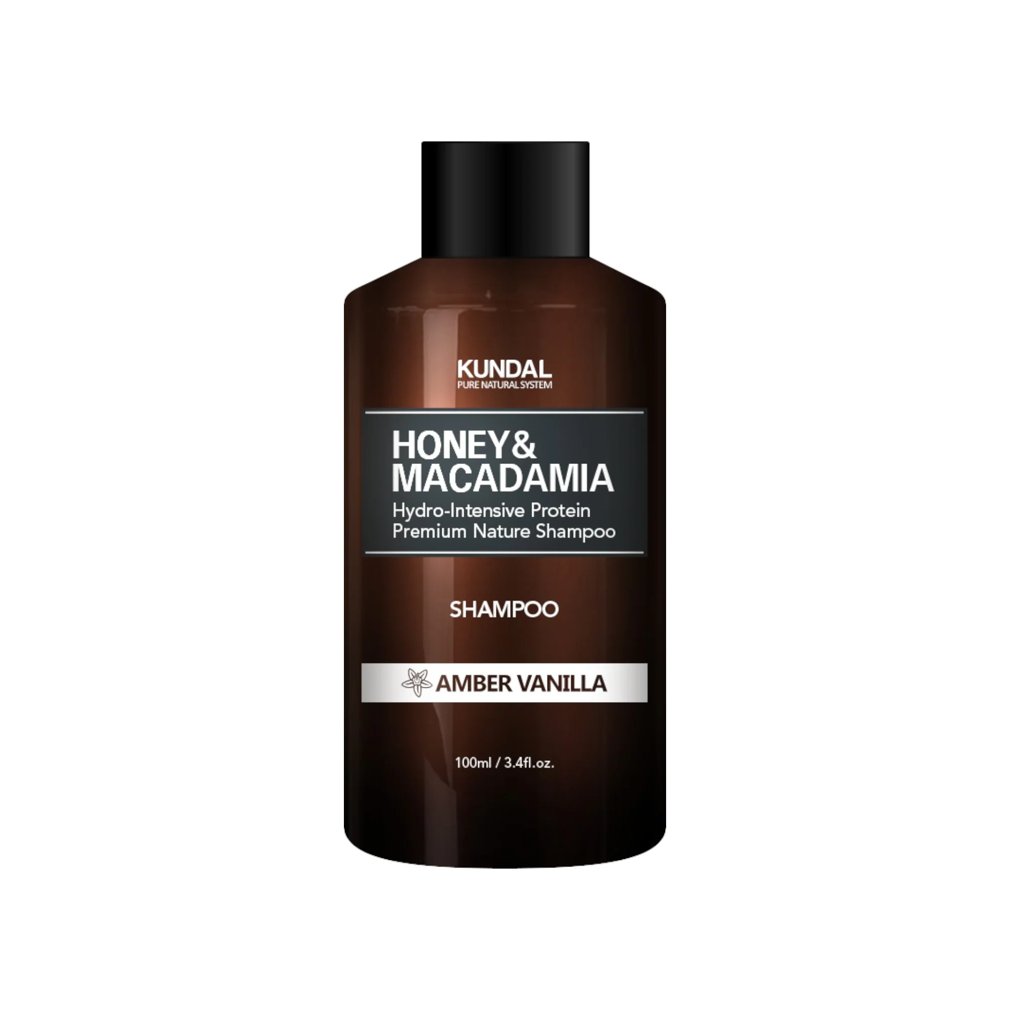 KUNDAL HONEY & MACADAMIA Odżywiający szampon do włosów, Amber Vanilla 100 ml