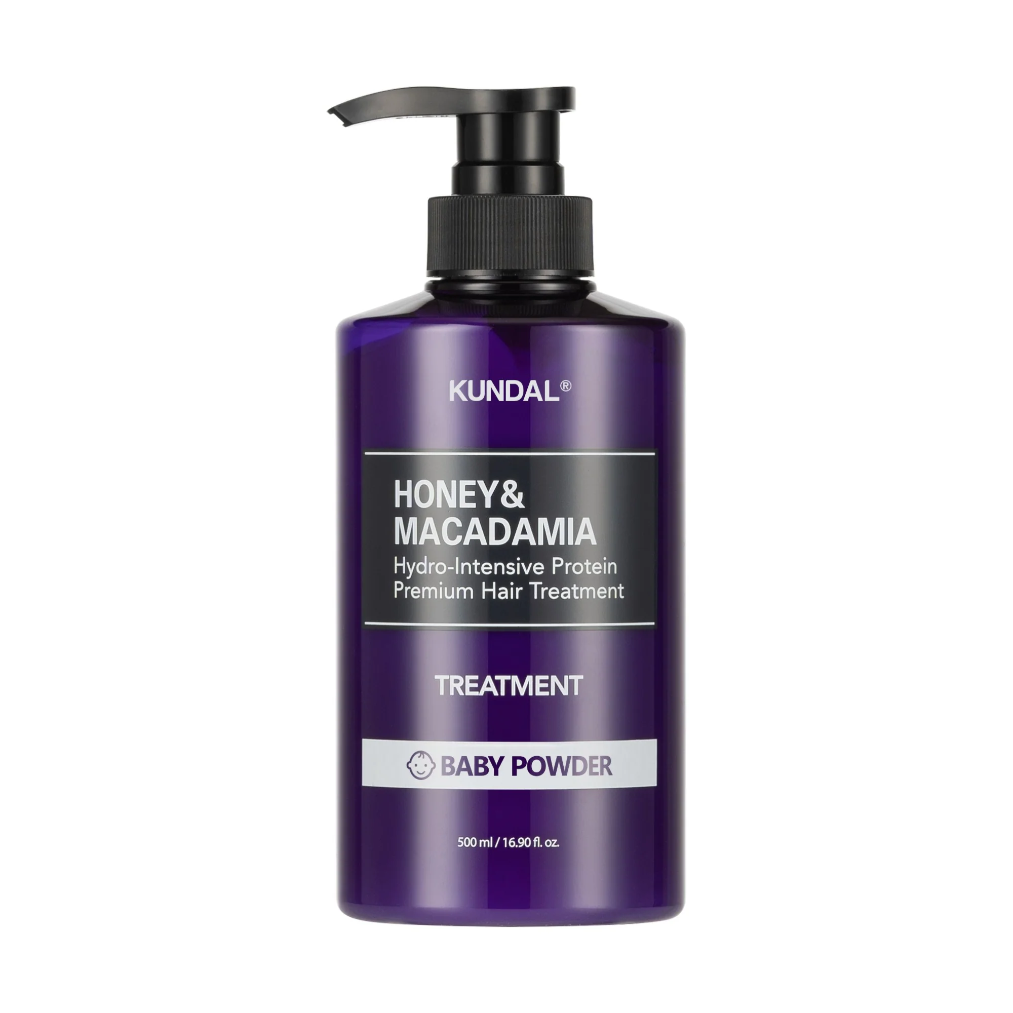 KUNDAL HONEY & MACADAMIA Intensywnie nawilżająca odżywka do włosów Baby Powder 500 ml