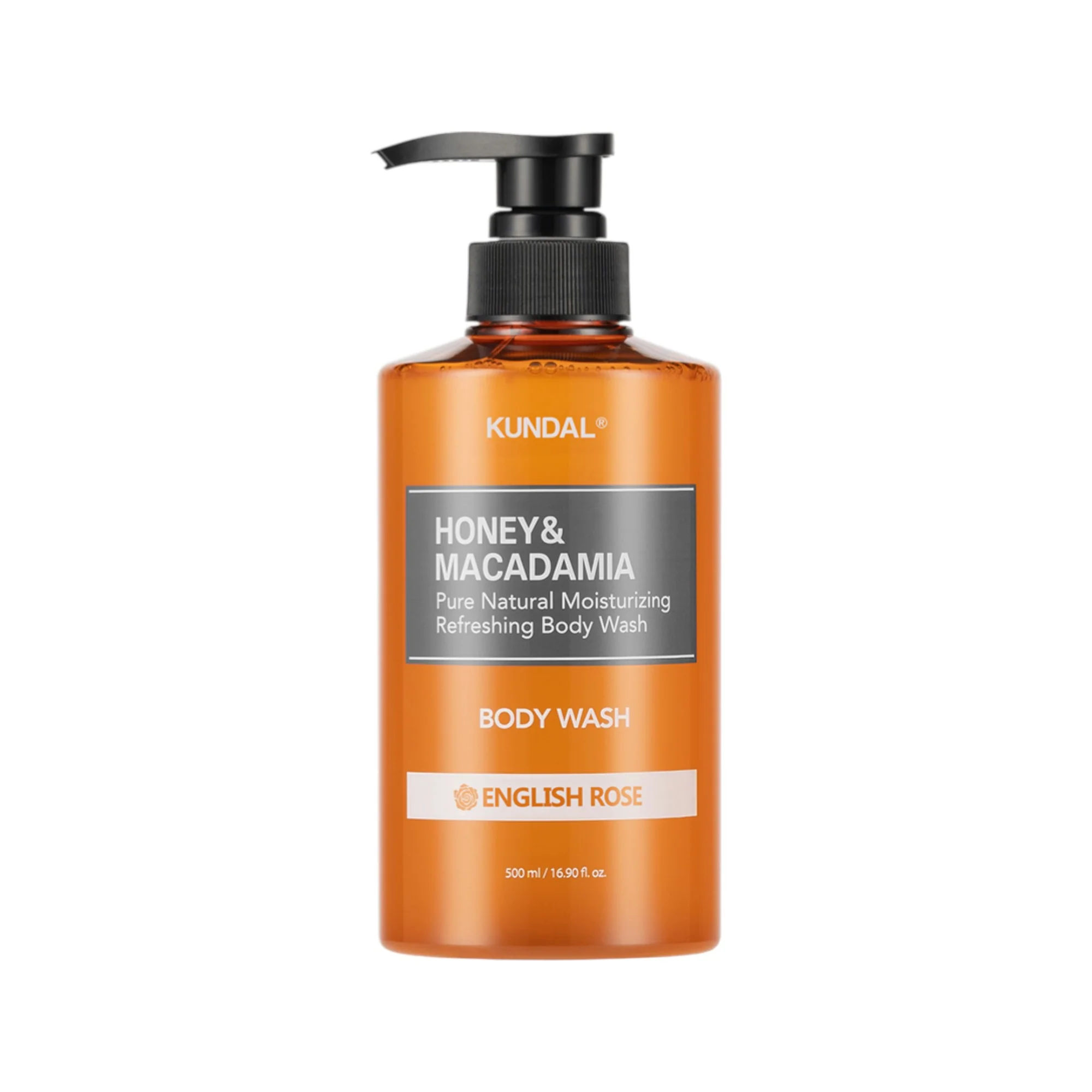 KUNDAL HONEY & MACADAMIA Odświeżający żel do mycia ciała English Rose 500 ml