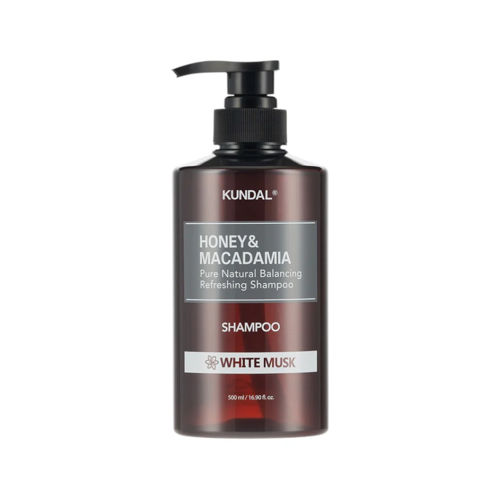 KUNDAL HONEY & MACADAMIA Odświeżający szampon do włosów, White Musk 500 ml