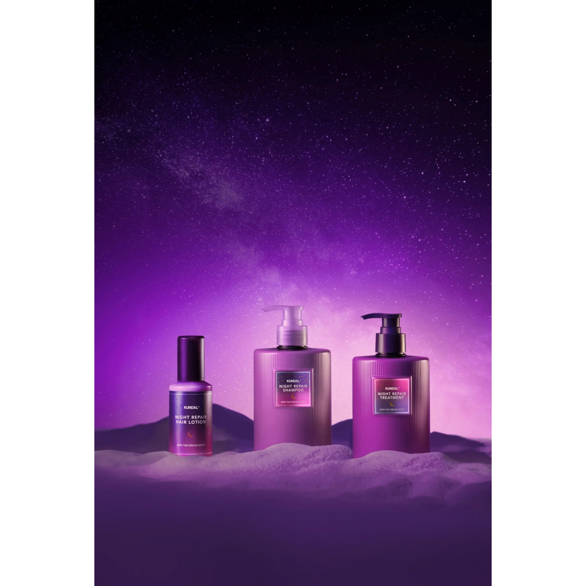 KUNDAL NIGHT REPAIR Lotion do włosów wspierający ich kondycję podczas nocnej regeneracji Into The Dream 100 ml - Image 4