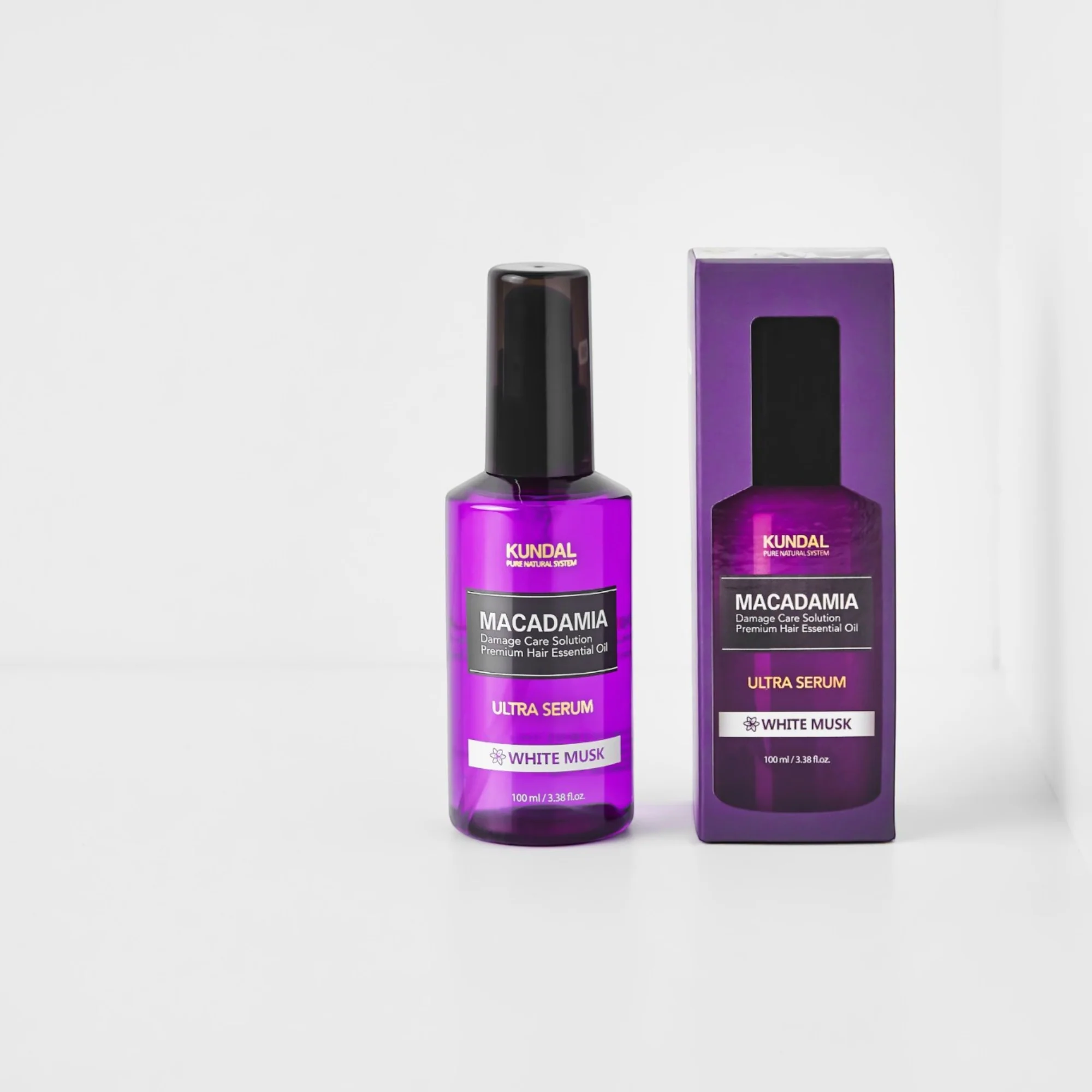 KUNDAL MACADAMIA ULTRA HAIR SERUM Intensywnie regenerujące serum do włosów White Musk 100 ml - Image 4