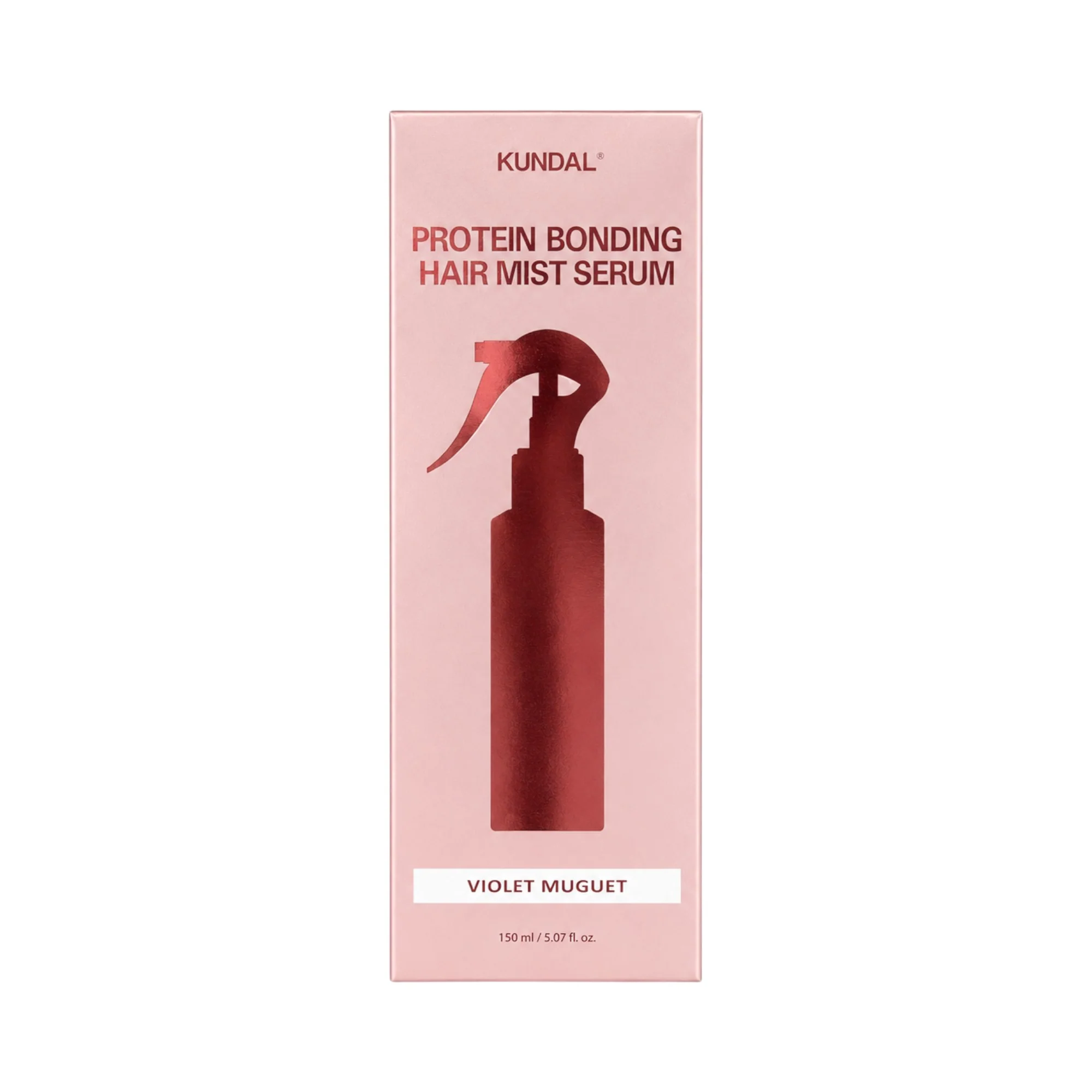 KUNDAL PROTEIN BONDING Intensywnie odżywiająca dwufazowa mgiełka-serum Violet Muguet 150 ml - Image 2