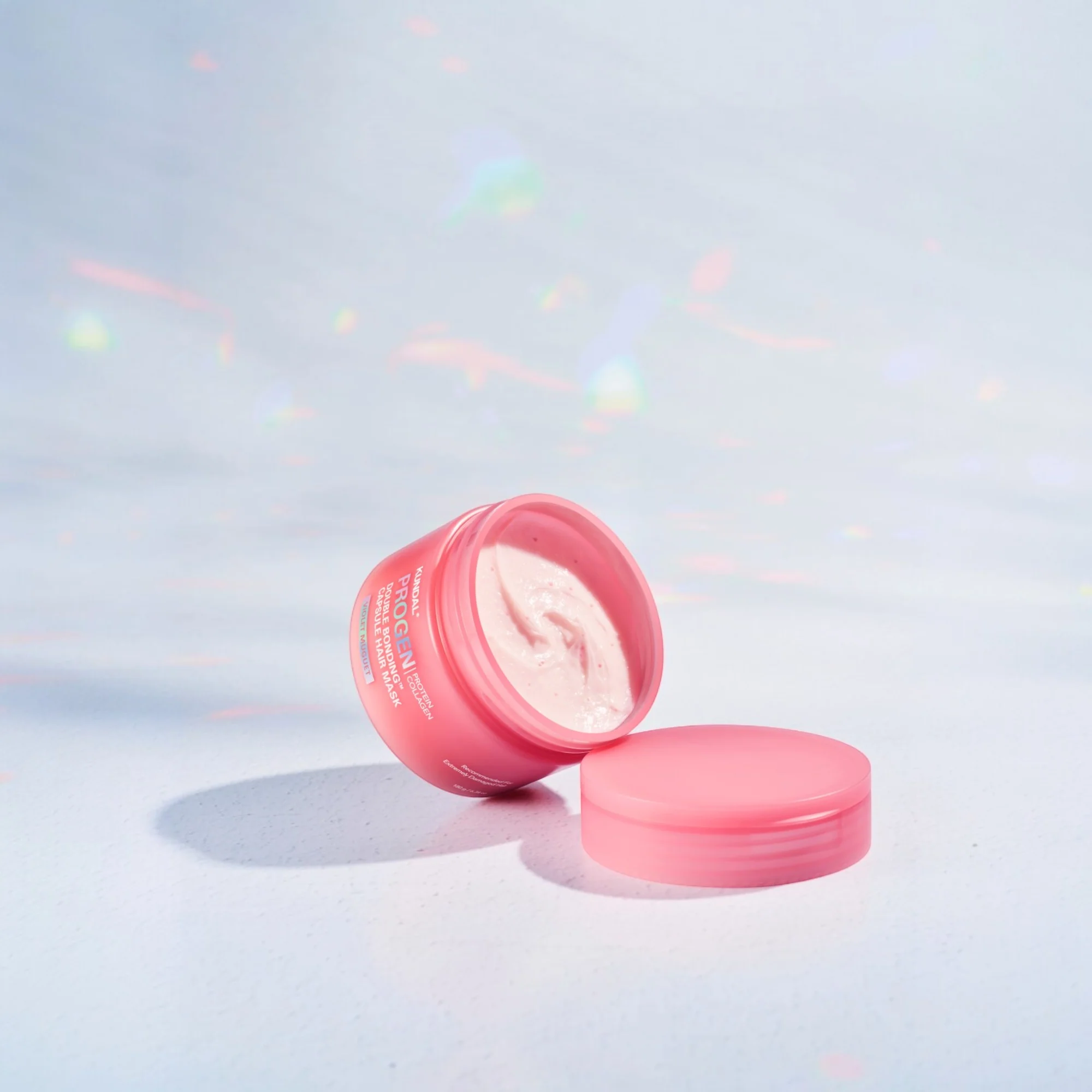 KUNDAL PROGEN DOUBLE BONDING CAPSULE Intensywnie regenerująca maska odbudowująca wiązania włosa Violet Muguet 180 g - Image 4