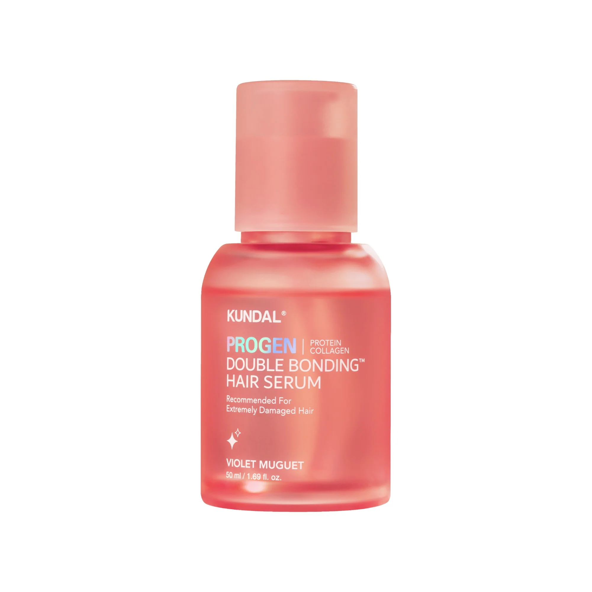 KUNDAL PROGEN DOUBLE BONDING Intensywnie regenerujące serum odbudowujące wiązania włosa Violet Muguet 50 ml