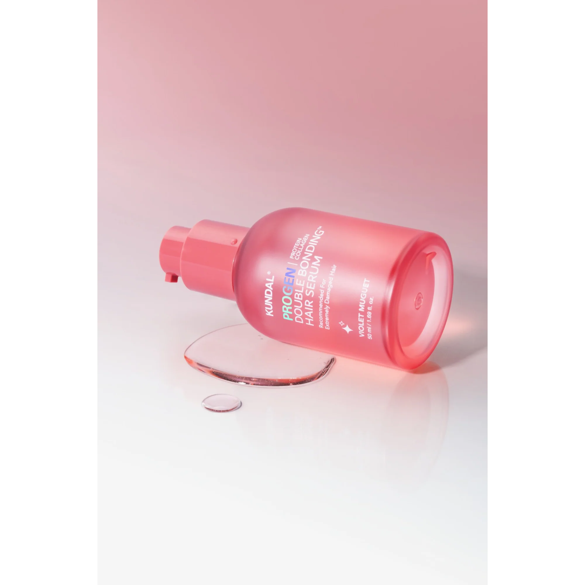 KUNDAL PROGEN DOUBLE BONDING Intensywnie regenerujące serum odbudowujące wiązania włosa Violet Muguet 50 ml - Image 2